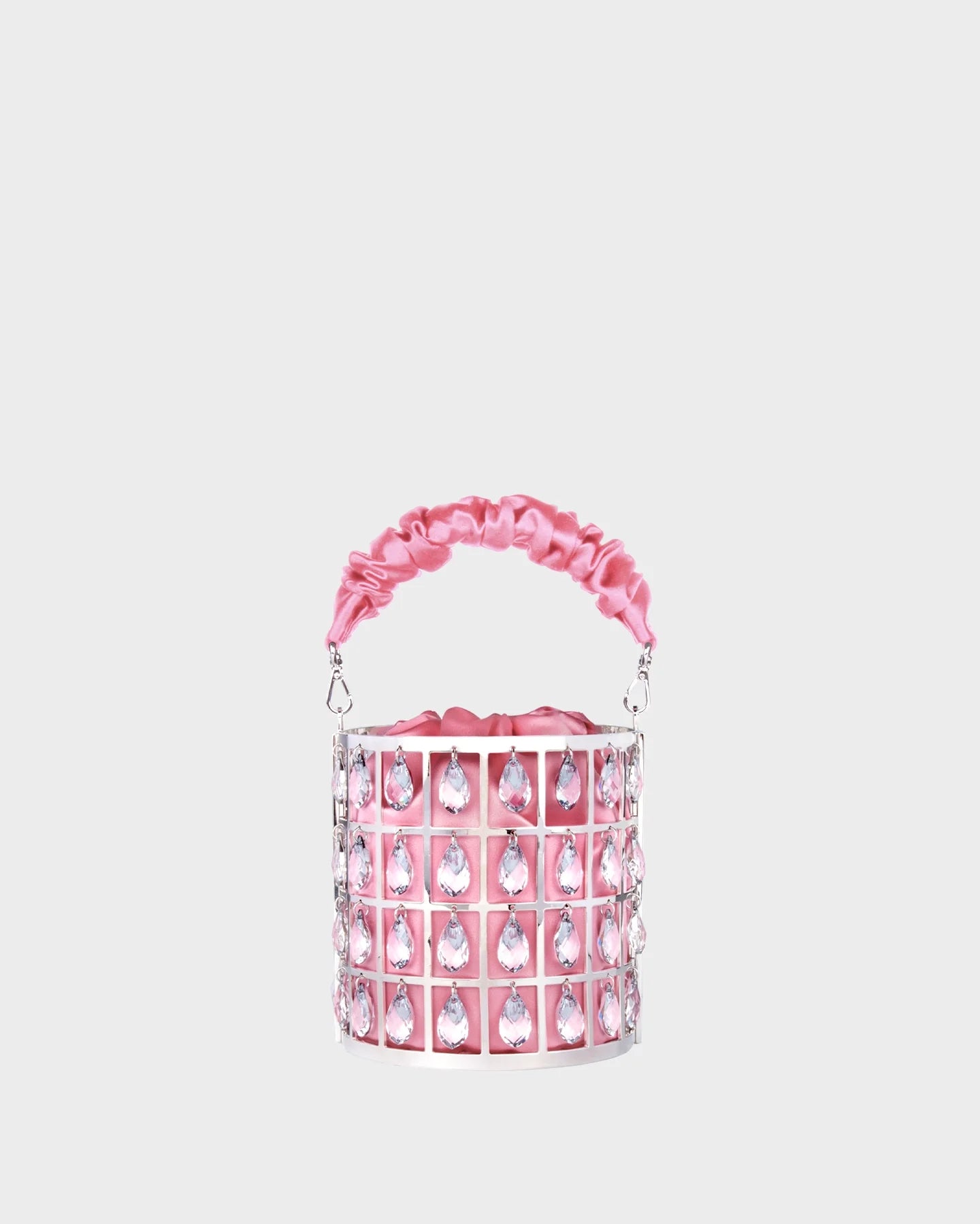 Chandelier In Pink Satin straight view