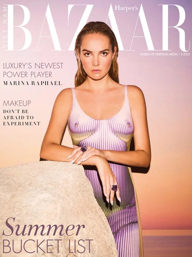 Cover of Harper's Bazaar Vietnam magazine, June 2023 issue, luxury fashion feature
