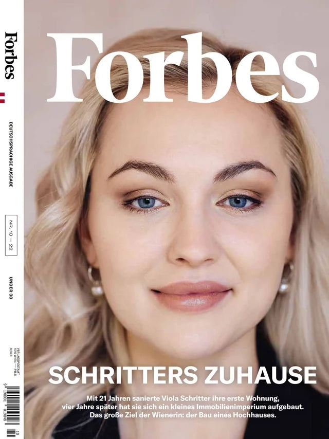 Cover of Forbes Germany magazine, December 2022 issue, luxury fashion feature