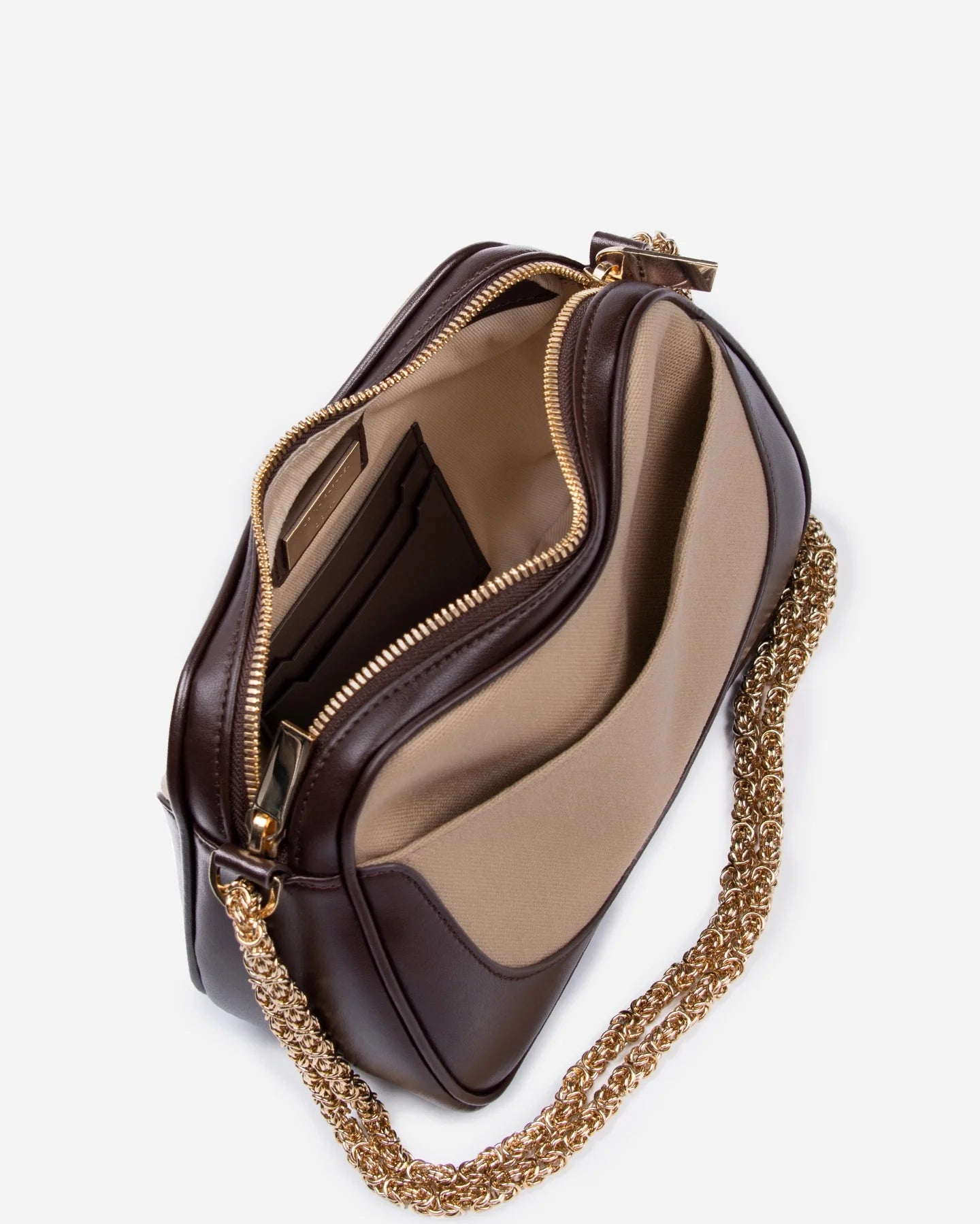 Doina In Brown And Beige top view
