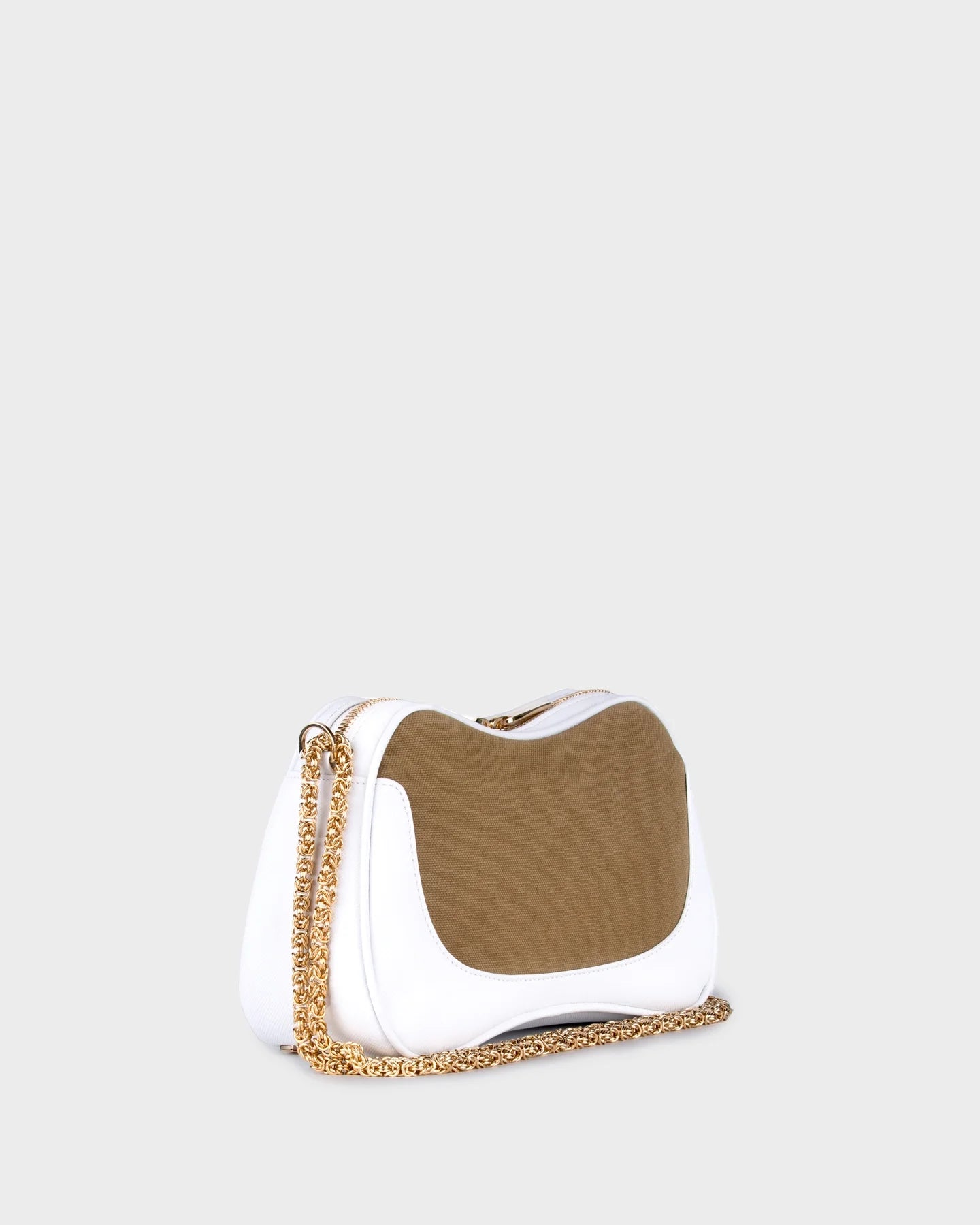 Doina In White And Khaki three quarters view
