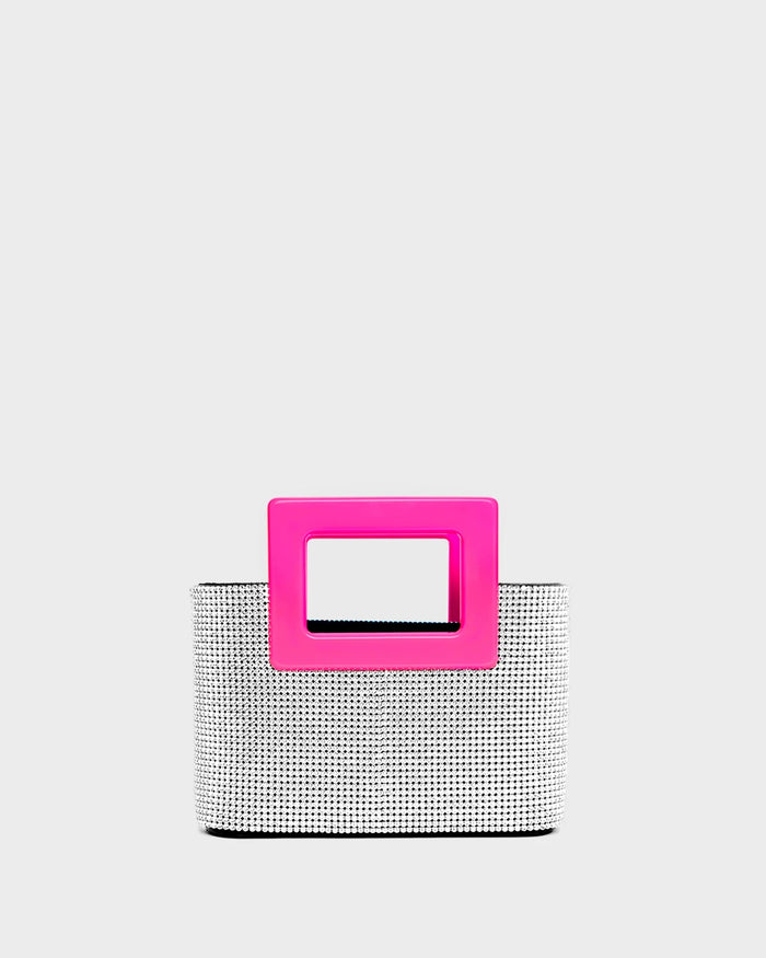 Evangelie In Crystal And Fluorescent Pink straight view