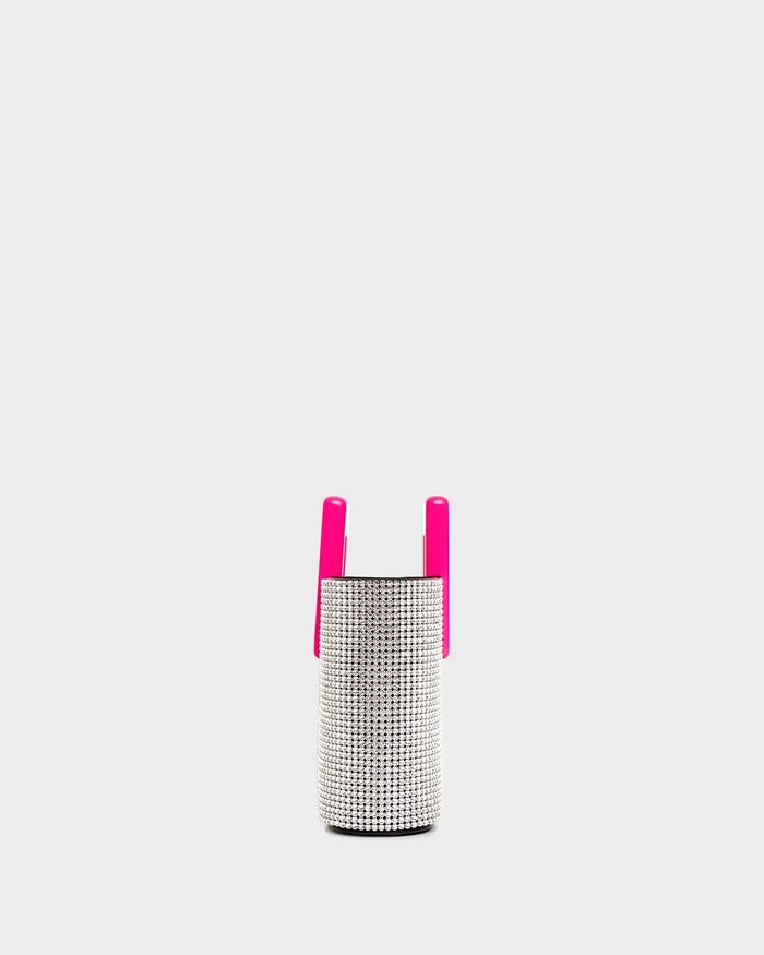 Evangelie In Crystal And Fluorescent Pink side view