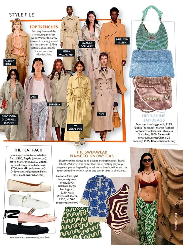 Page from the May/June 2024 issue of Conde Nast Traveller UK magazine featuring: Swarovski Creators Lab x Marina Raphael Collaboration