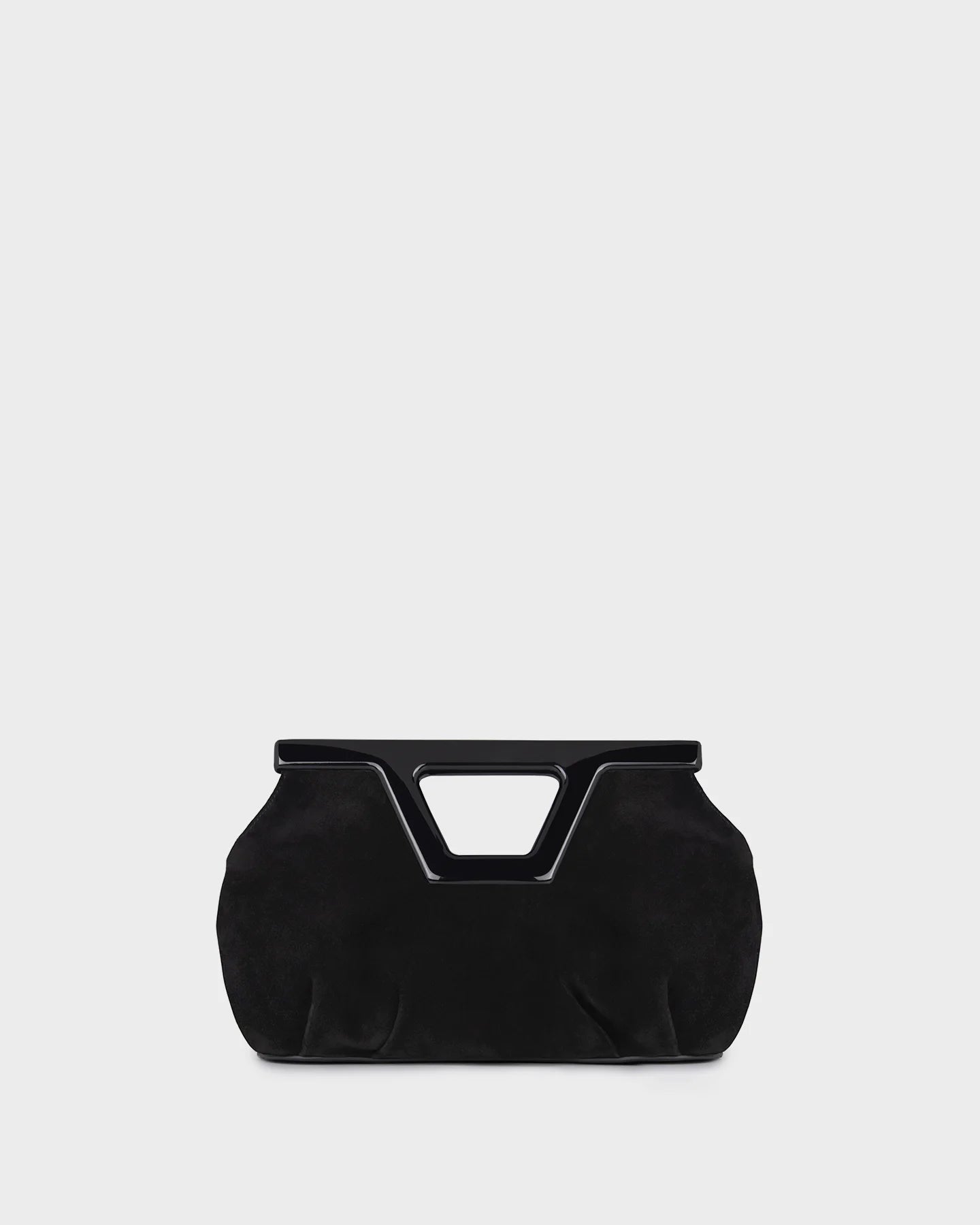Georgia Micro In Black Suede straight view