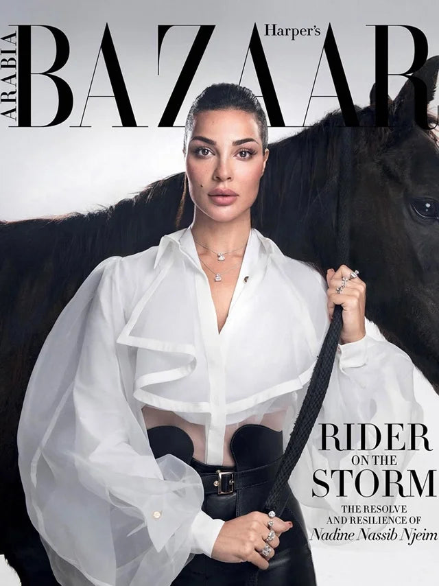 Cover of Harper's Bazaar Arabia magazine, June 2021 issue, luxury fashion feature