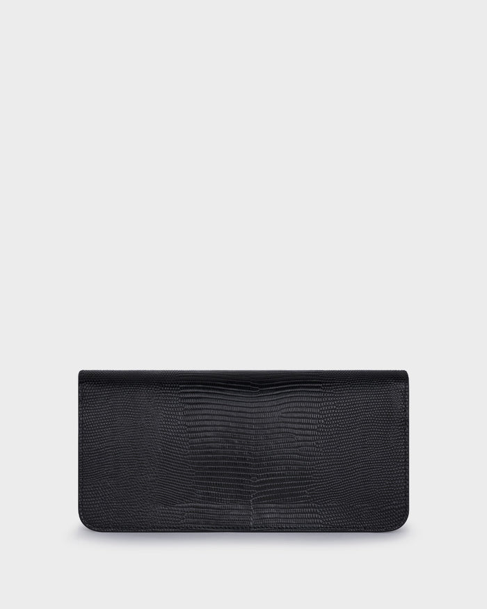 Luna In Black Lizard-effect back view