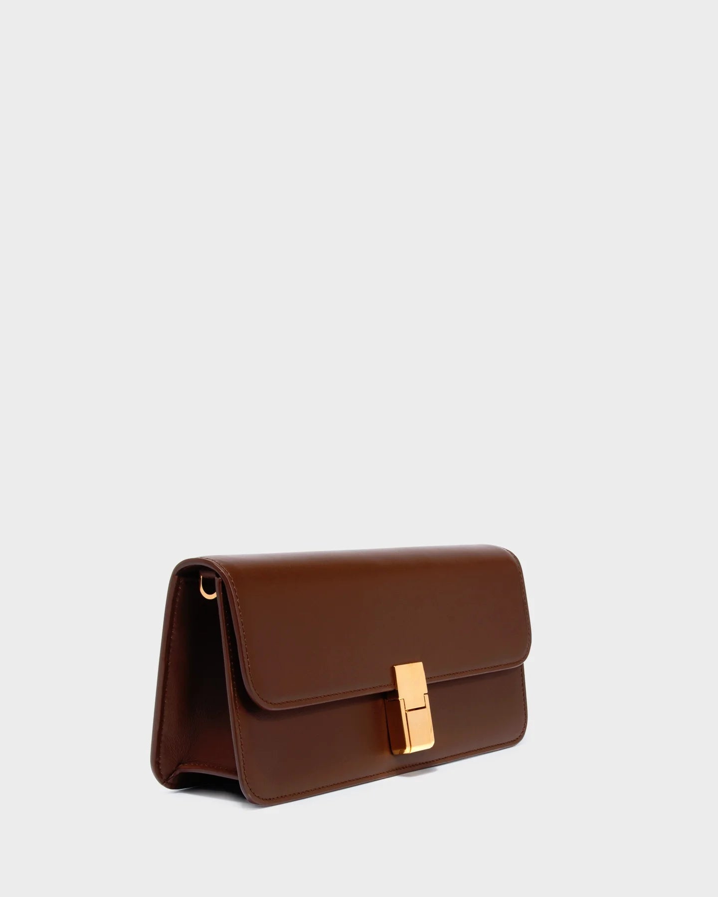 Luna In Brown Leather three quarters view
