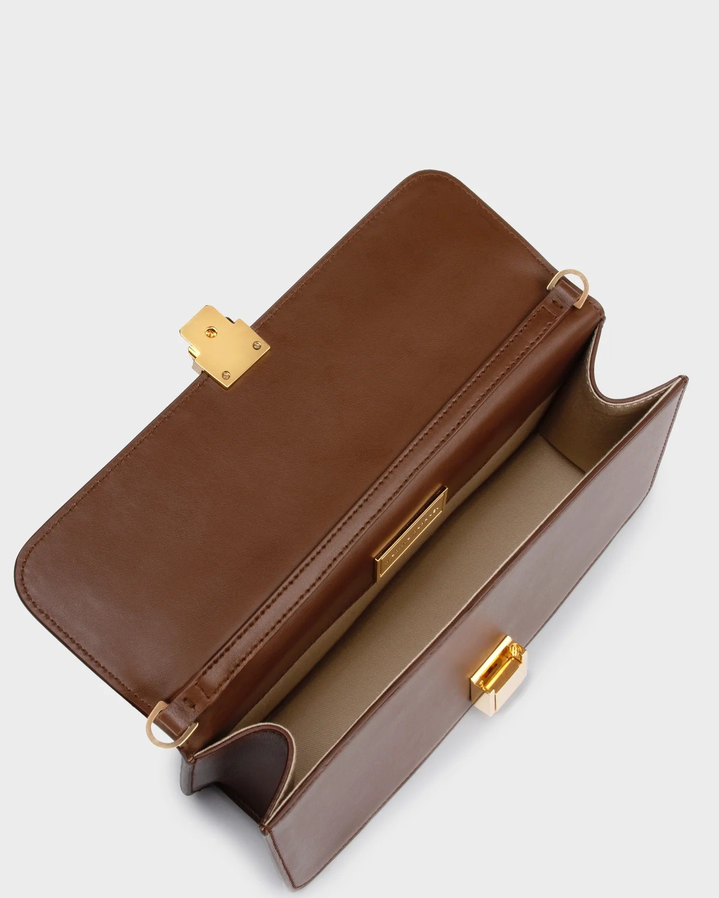 Luna In Brown Leather top view
