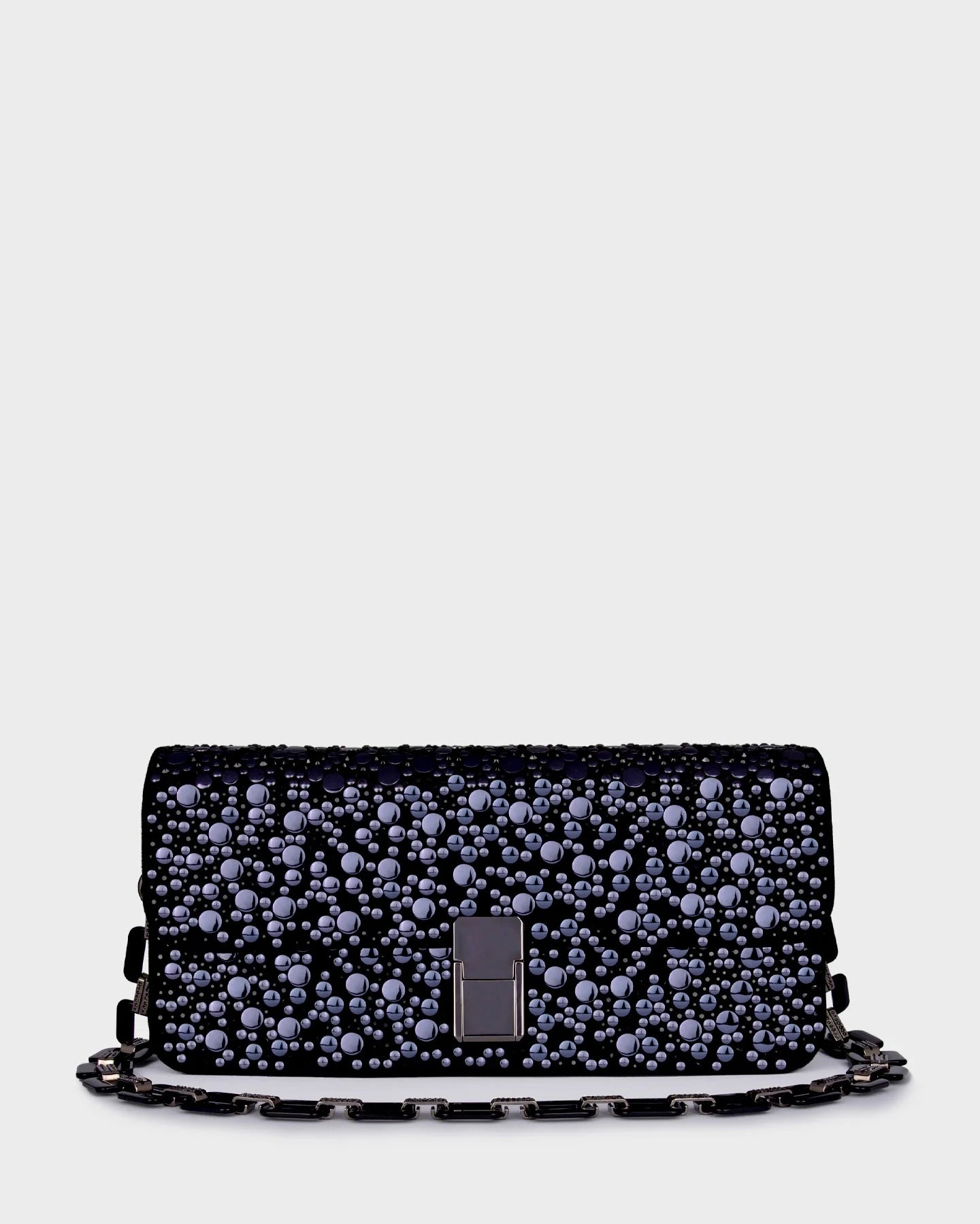 Luna In Gunmetal Studs straight view