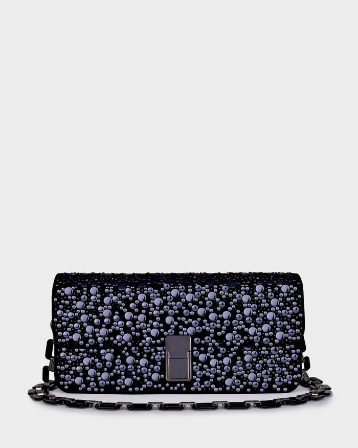 Luna In Gunmetal Studs straight view