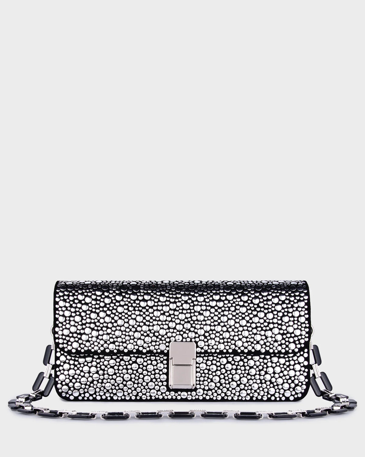 Luna In Silver Studs straight view