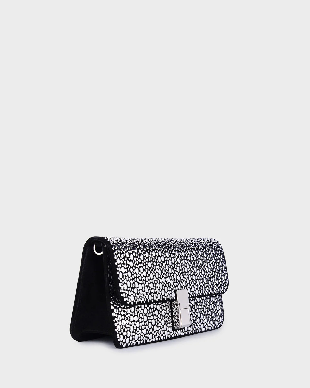 Luna In Silver Studs three quarters view
