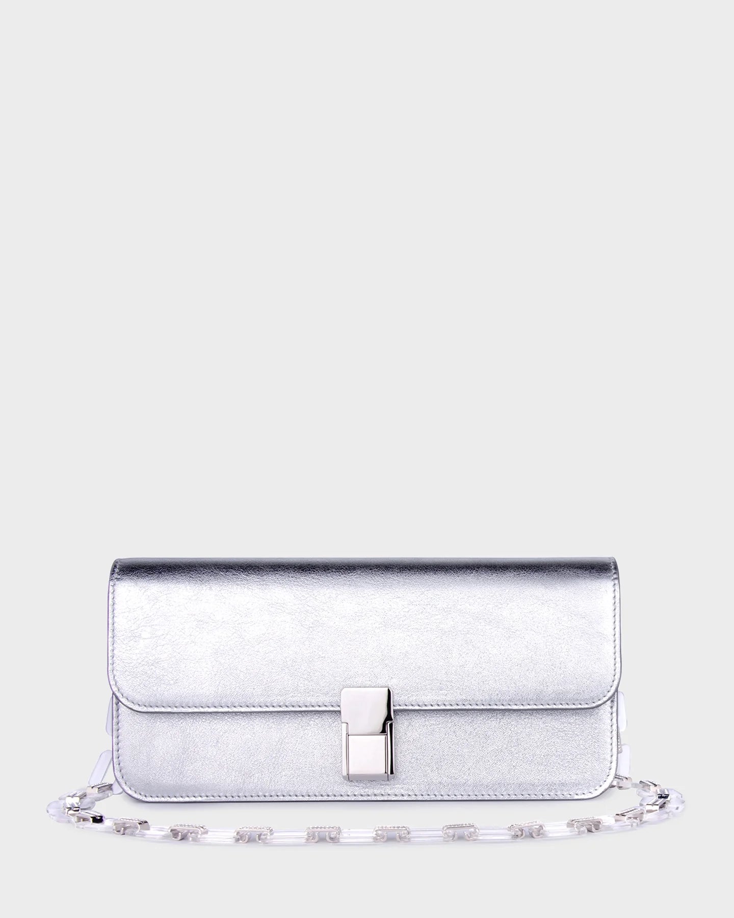 Luna In Silver Leather straight view