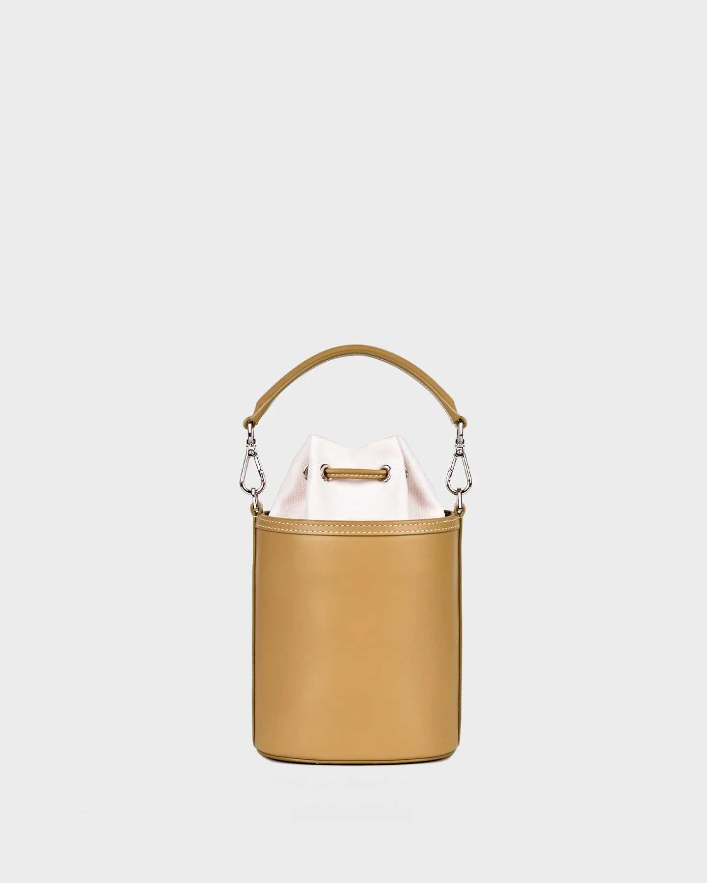 Micro Carina In Champagne Leather back view