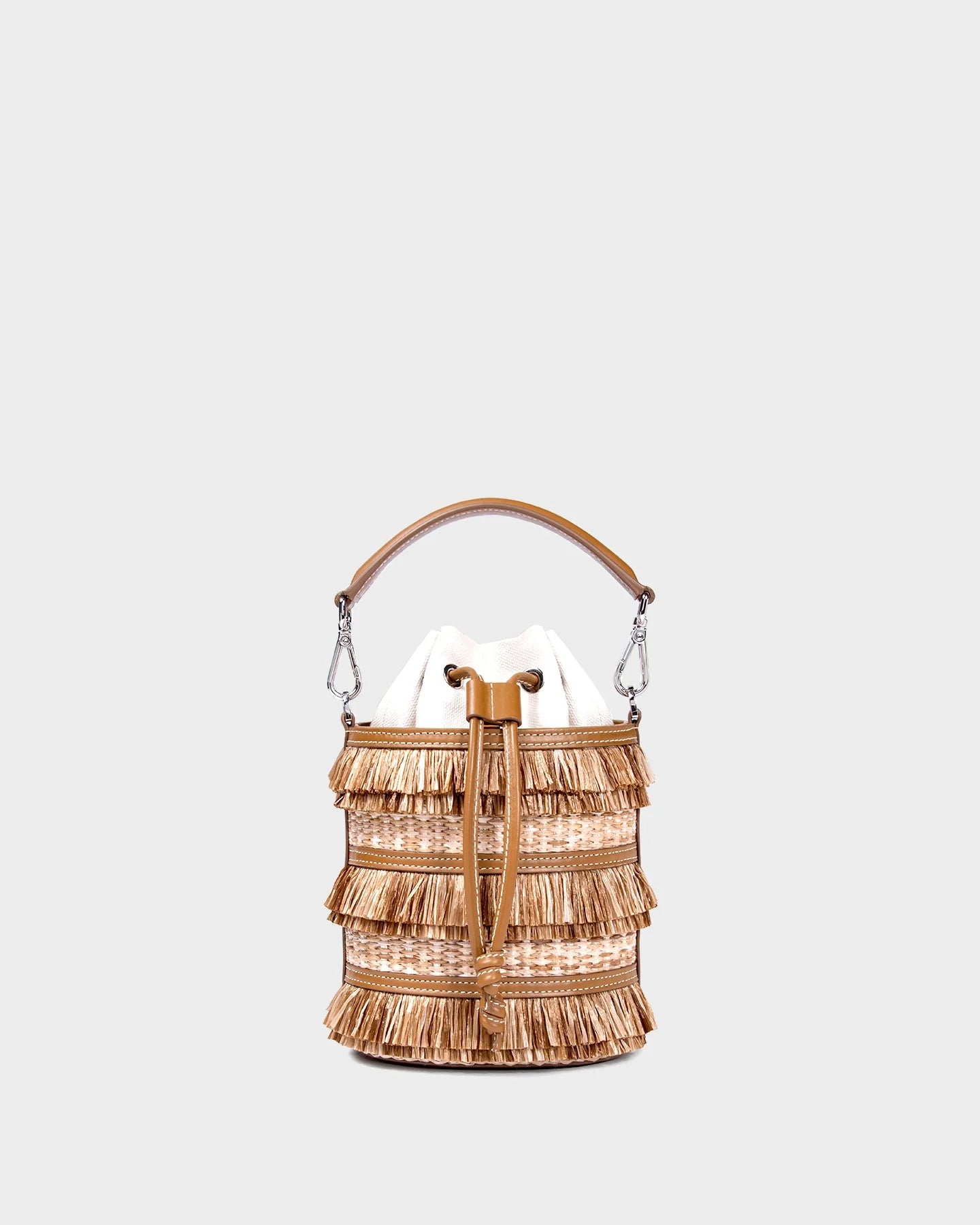 Micro Carina In Fringe Raffia straight view