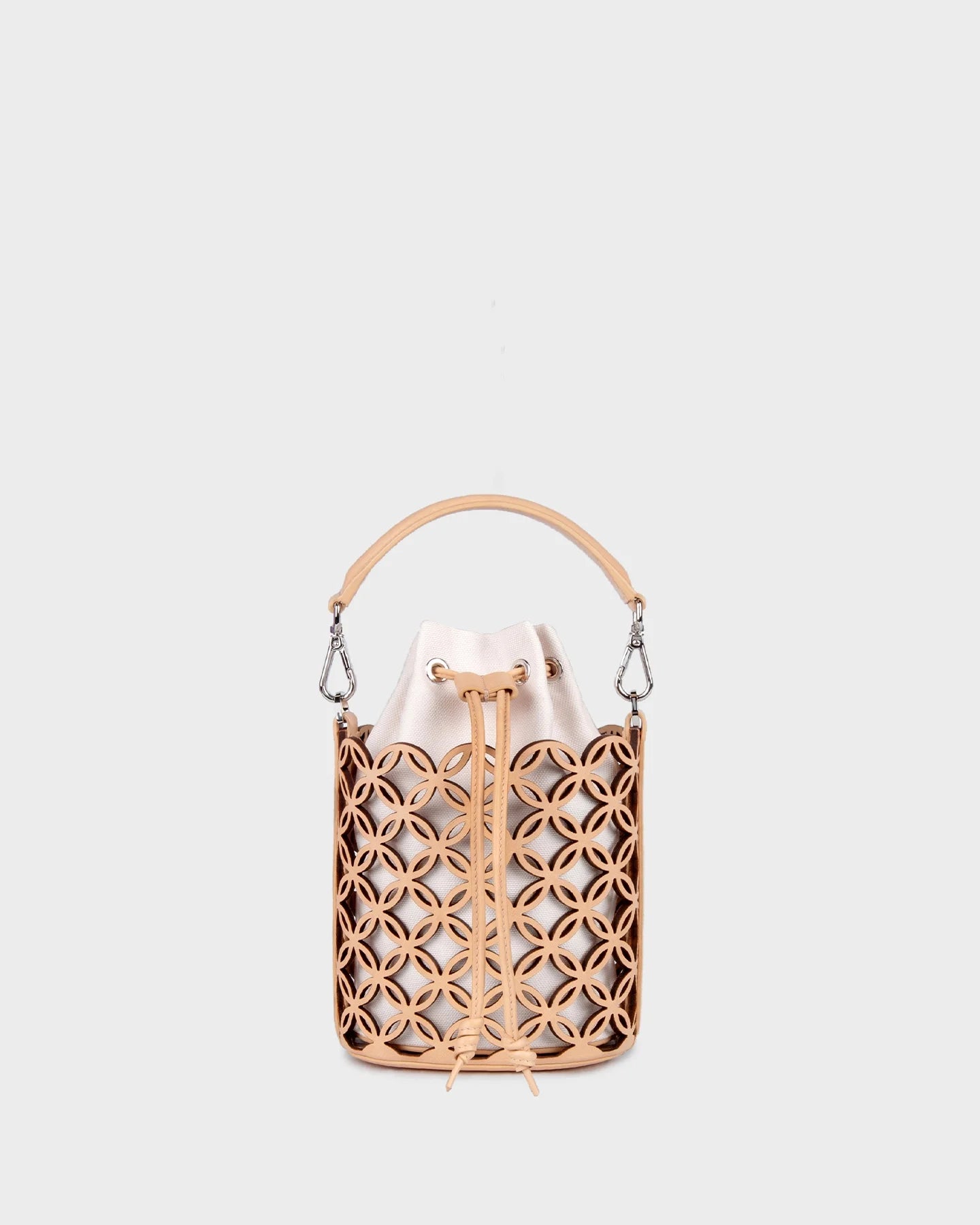 Micro Carina In Laser Cut Leather straight view