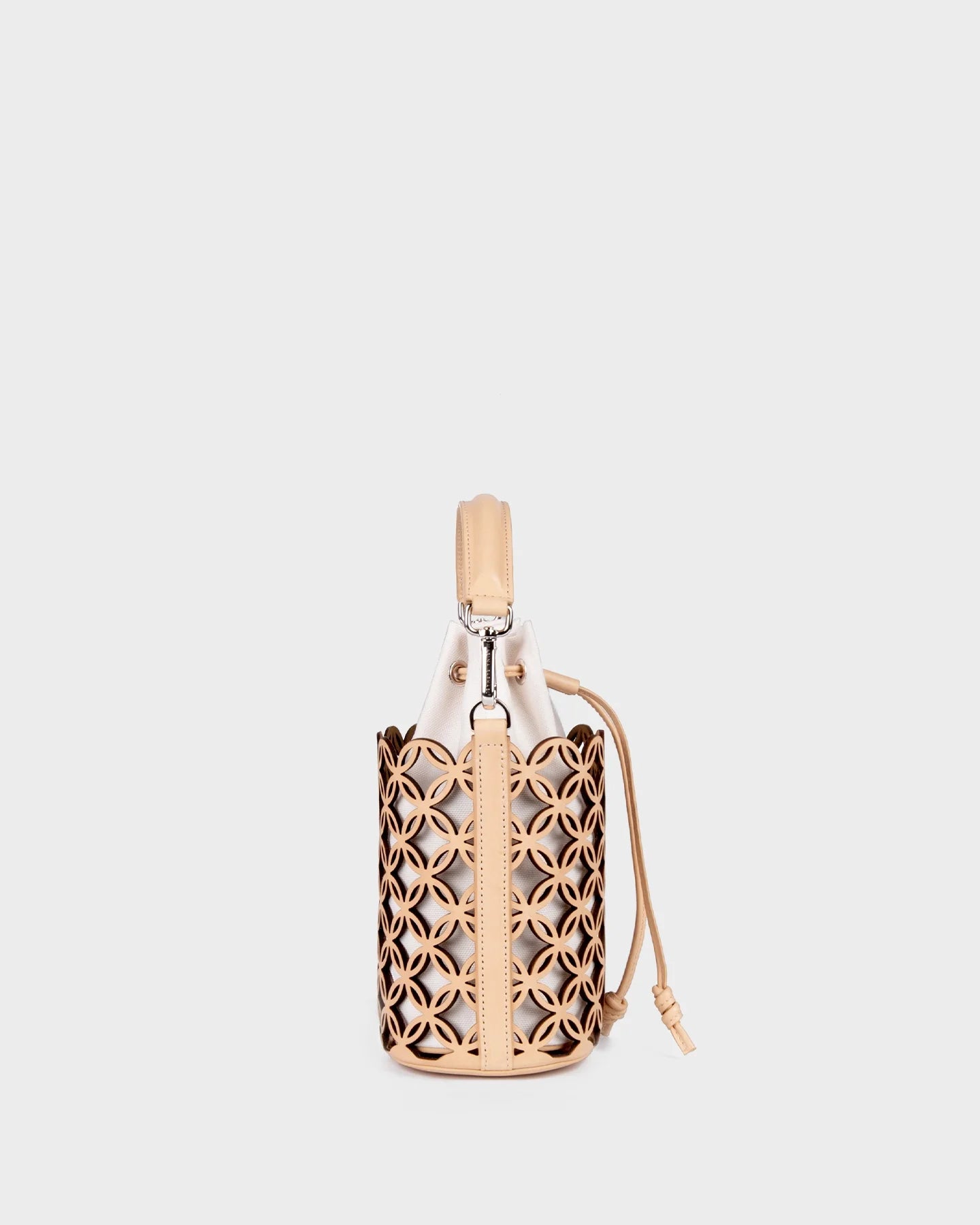 Micro Carina In Laser Cut Leather side view