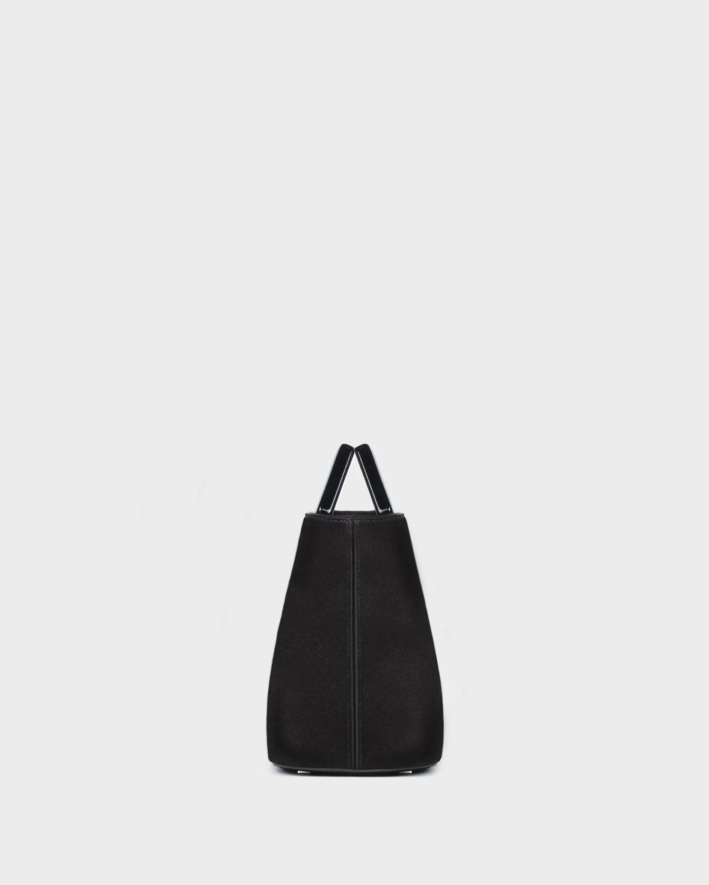 Micro Riviera Diamond In Black Suede side view