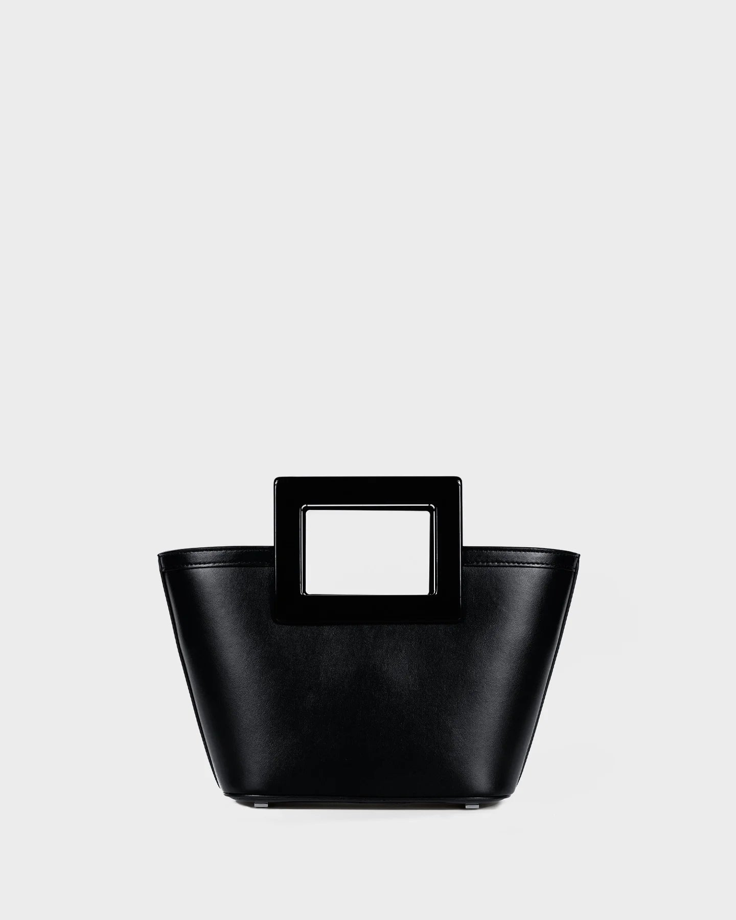 Micro Riviera In Black Leather straight view
