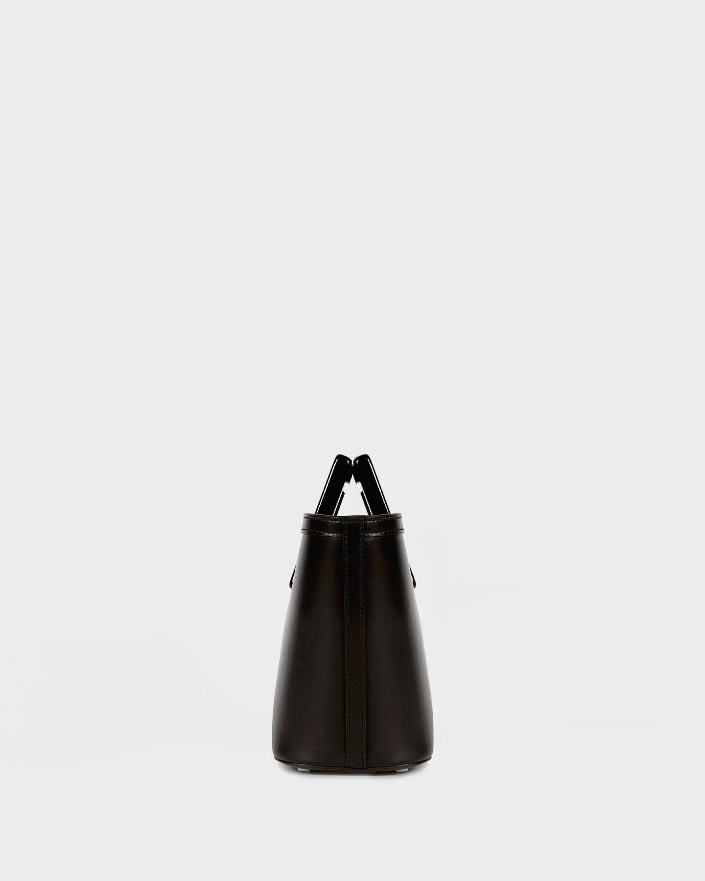 Micro Riviera In Black Leather side view
