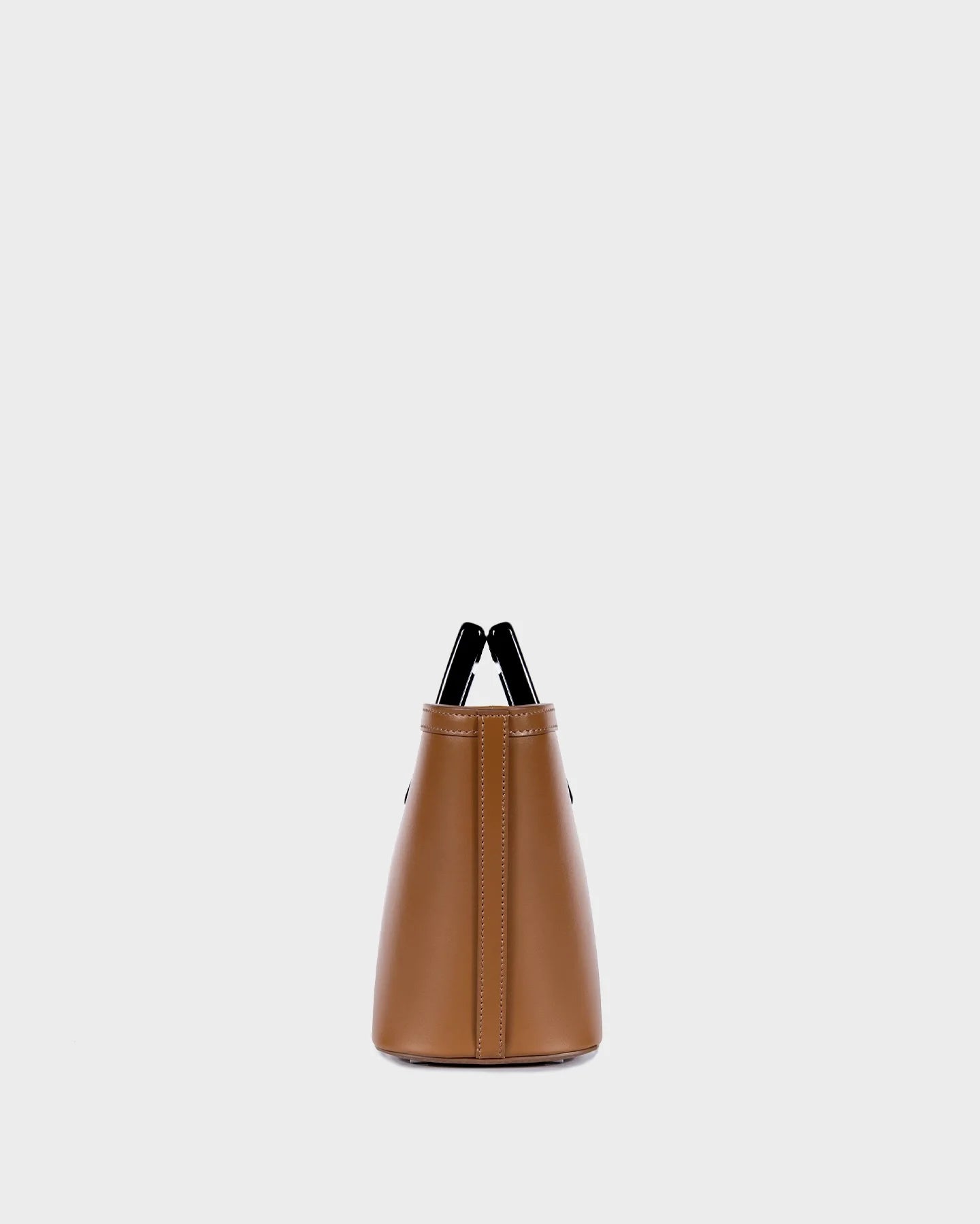 Micro Riviera In Caramel Leather side view