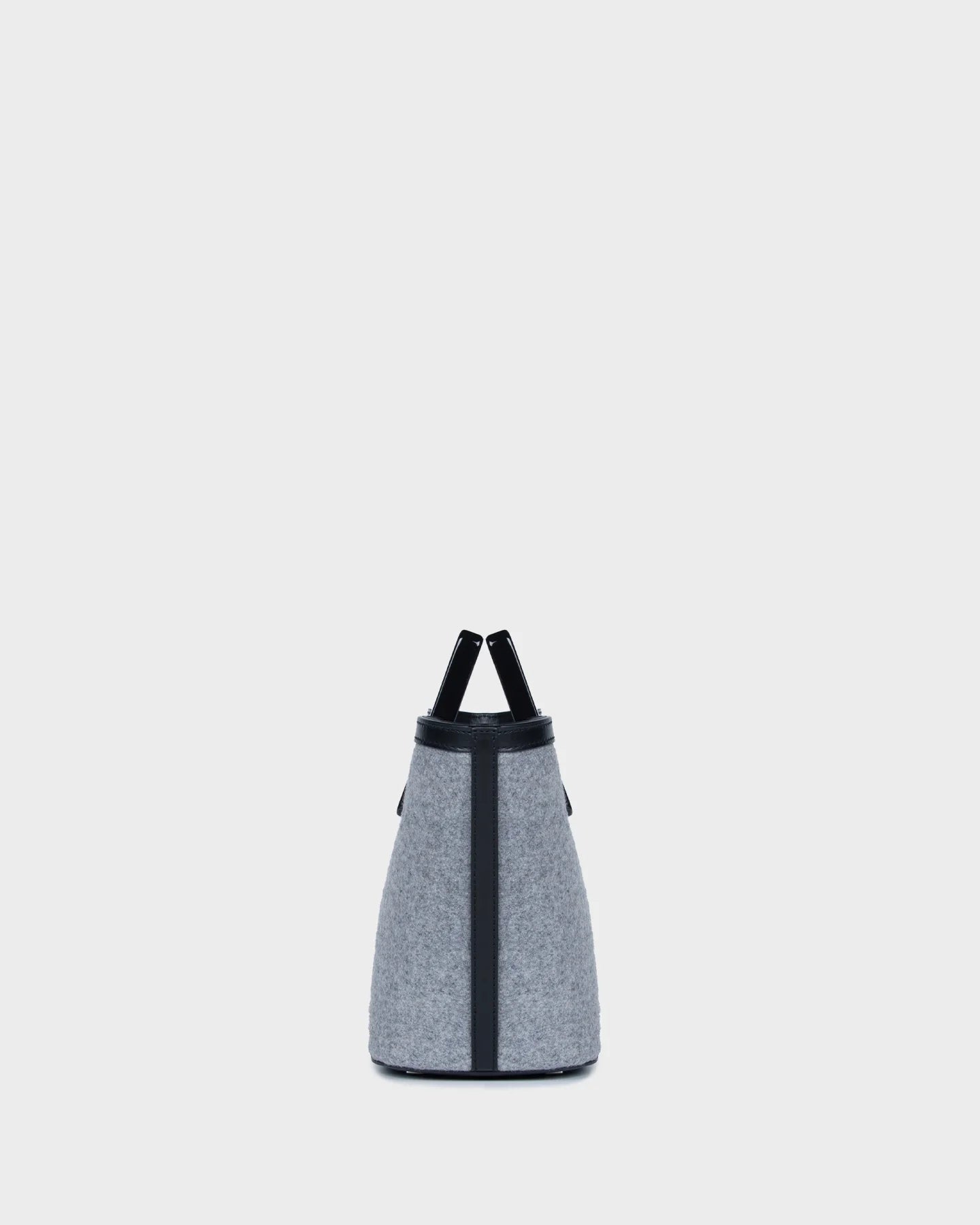 Micro Riviera In Grey Wool side view