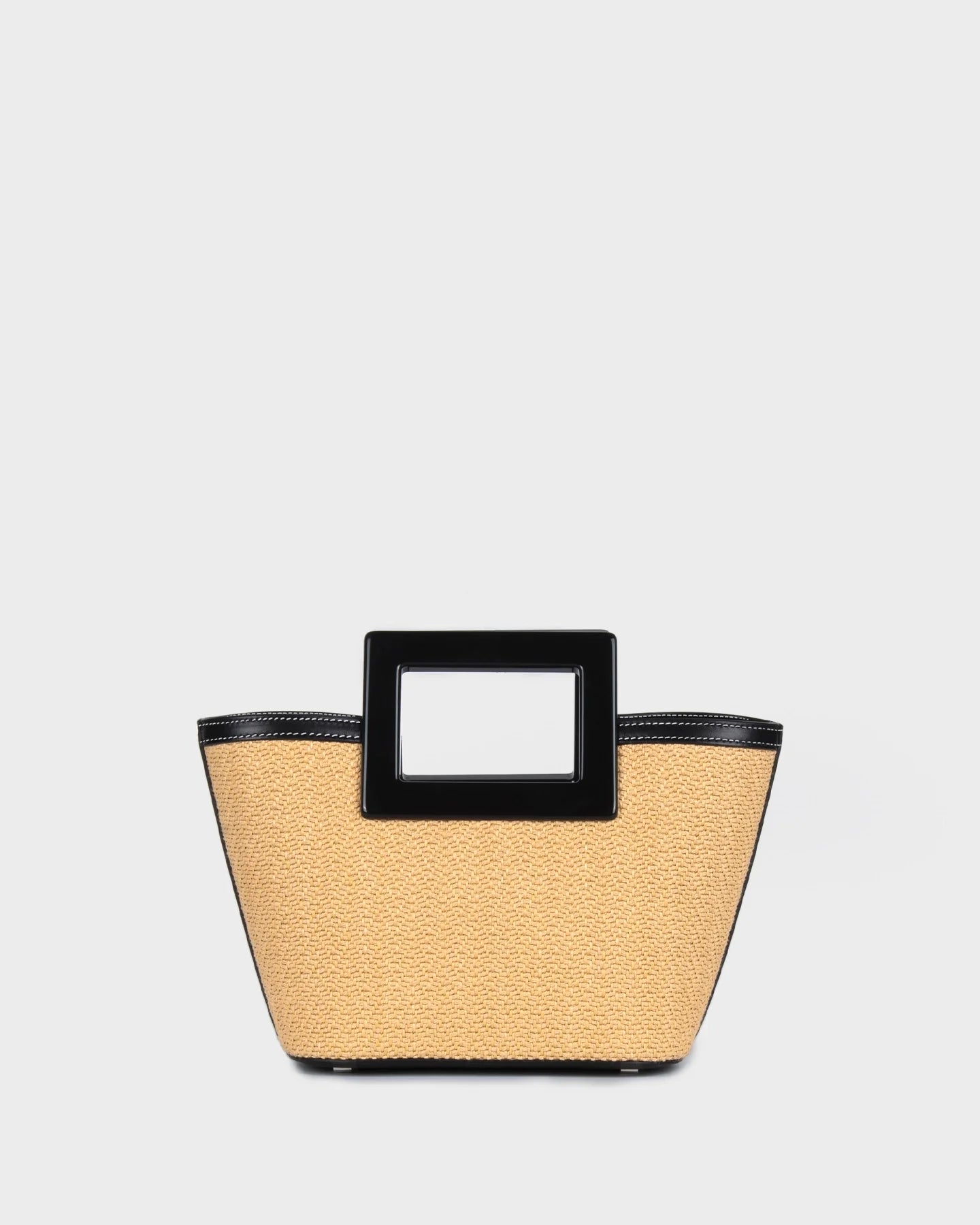 Micro Riviera In Raffia straight view