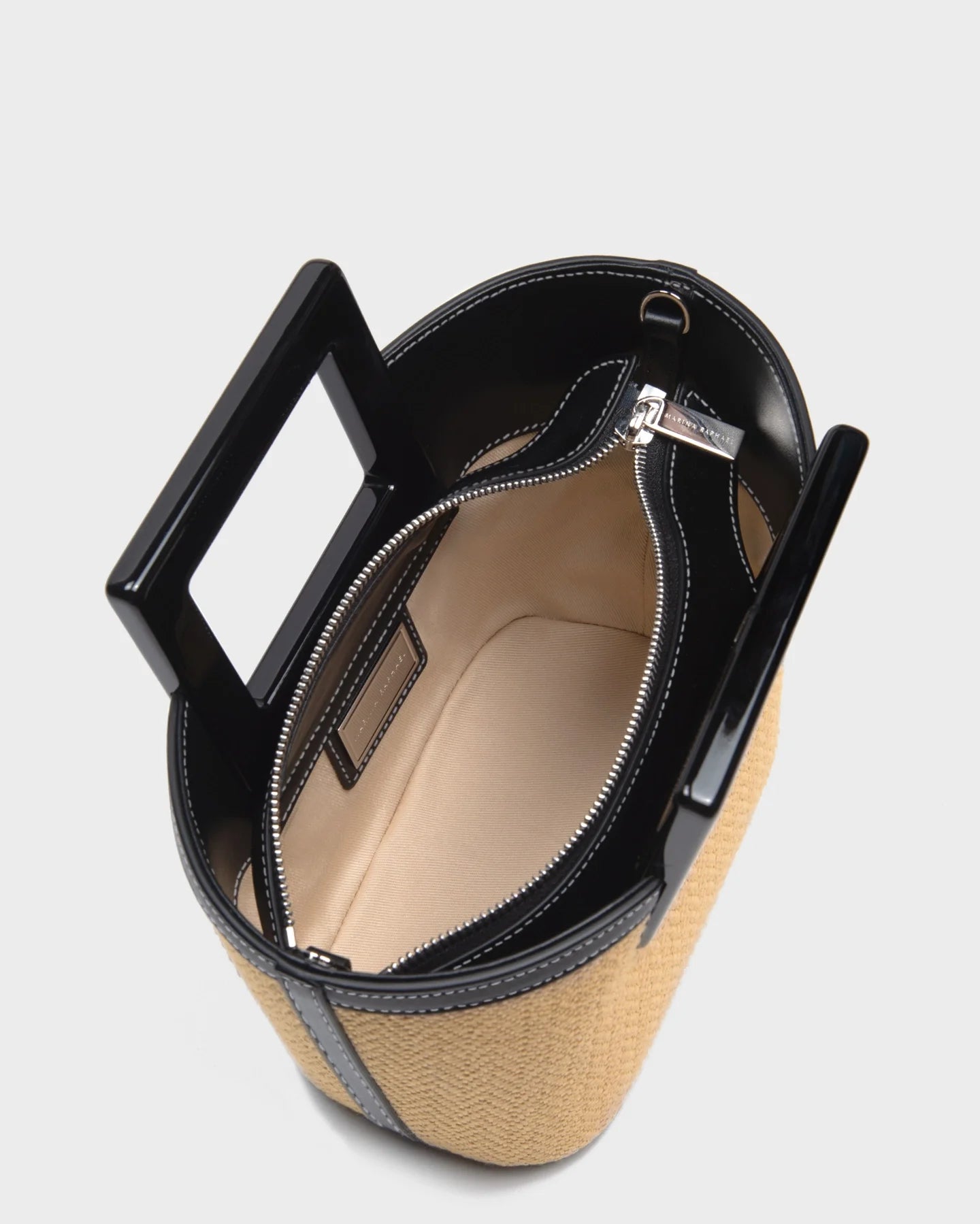 Micro Riviera In Raffia top view