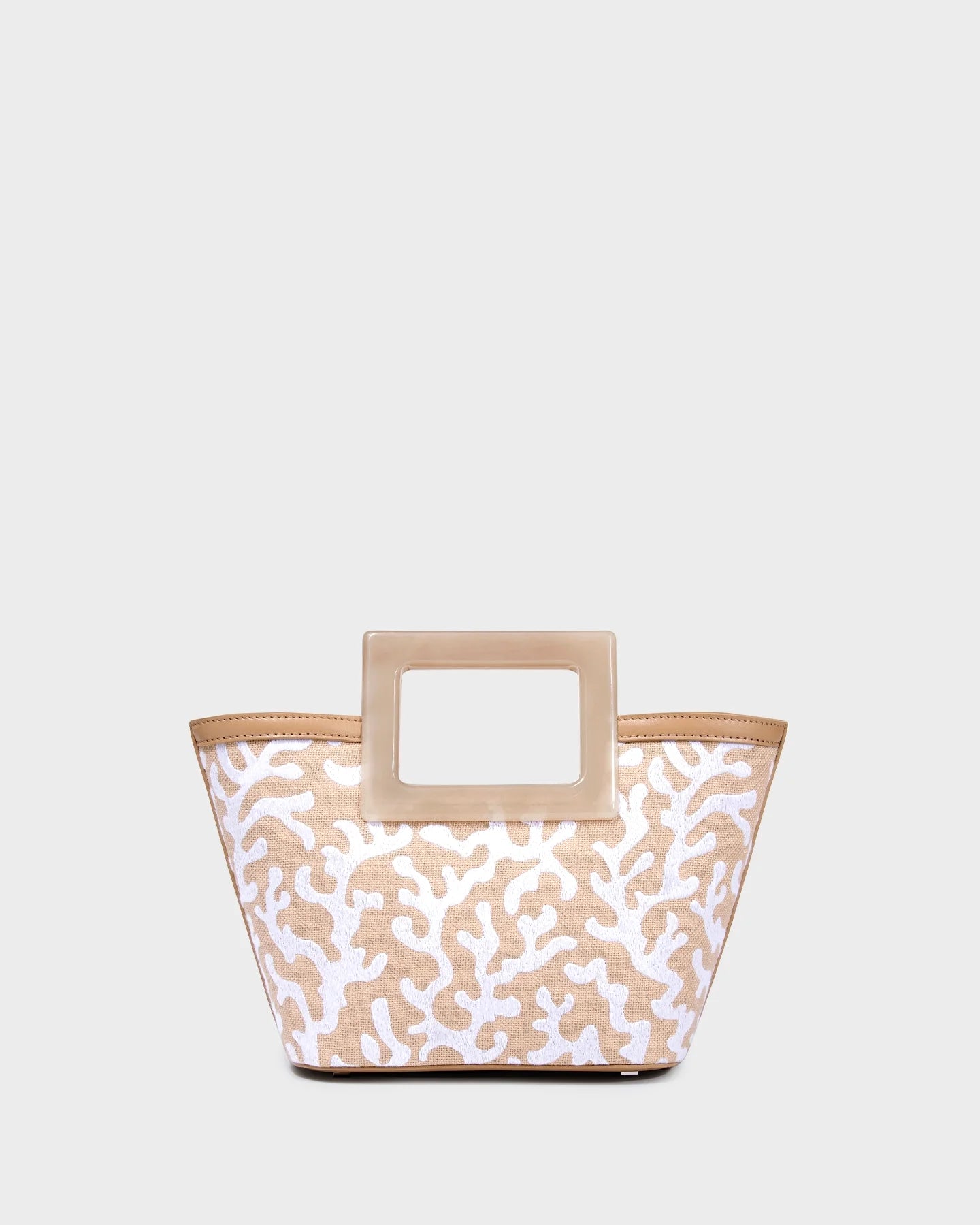 Micro Riviera In White Coral Embroidery straight view