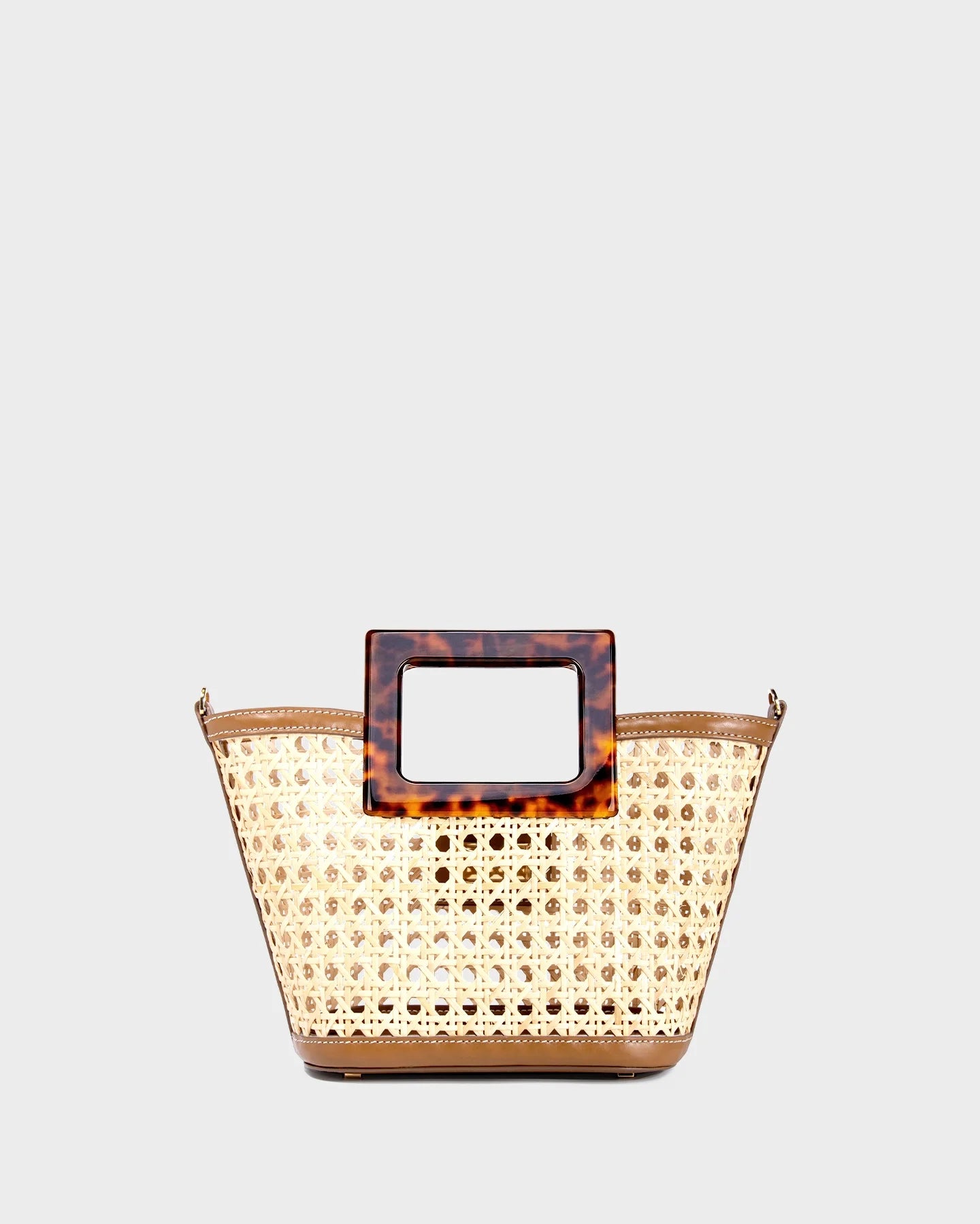 Micro Riviera In Wicker And Tortoiseshell straight view