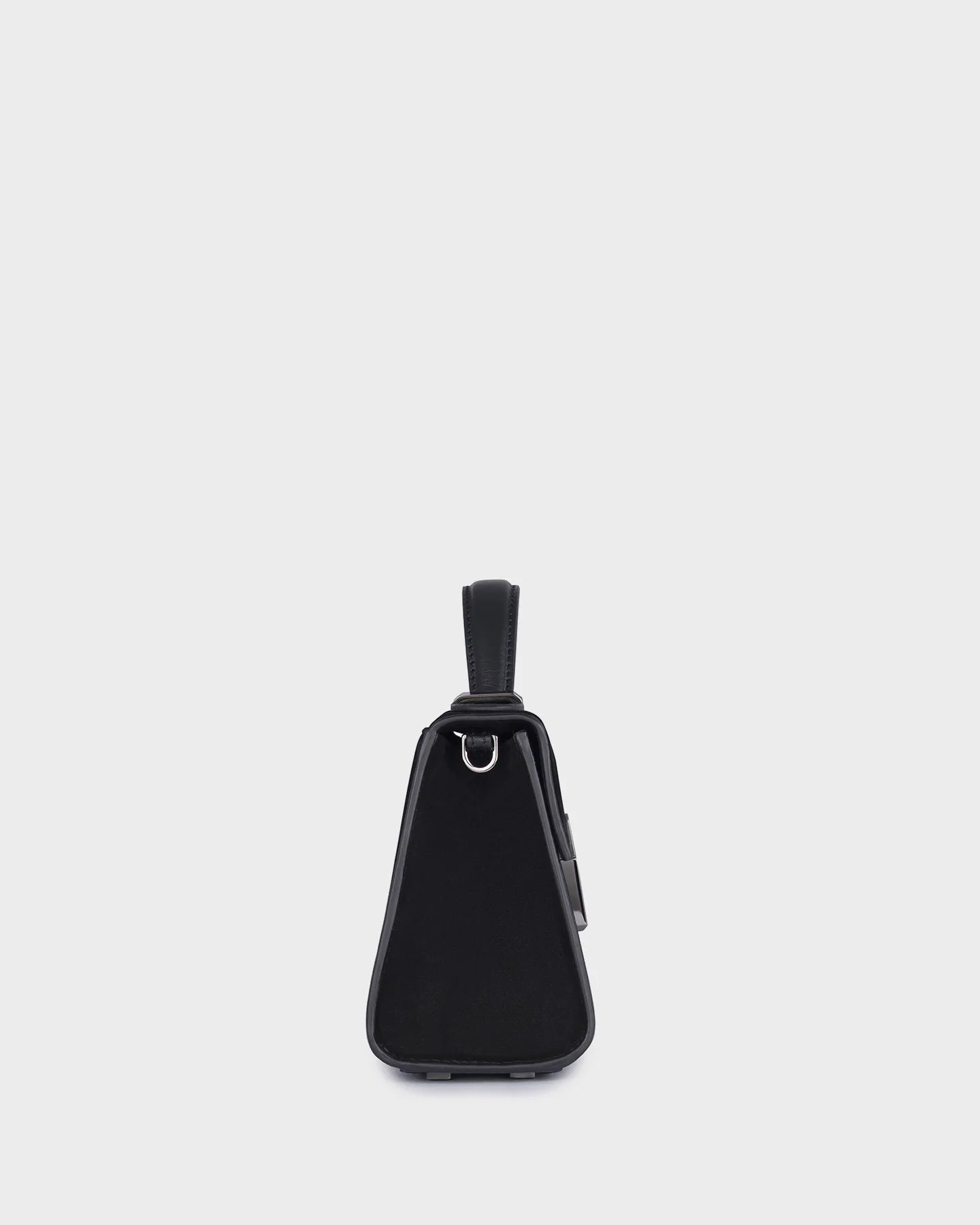 Micro Stella In Black Suede side view
