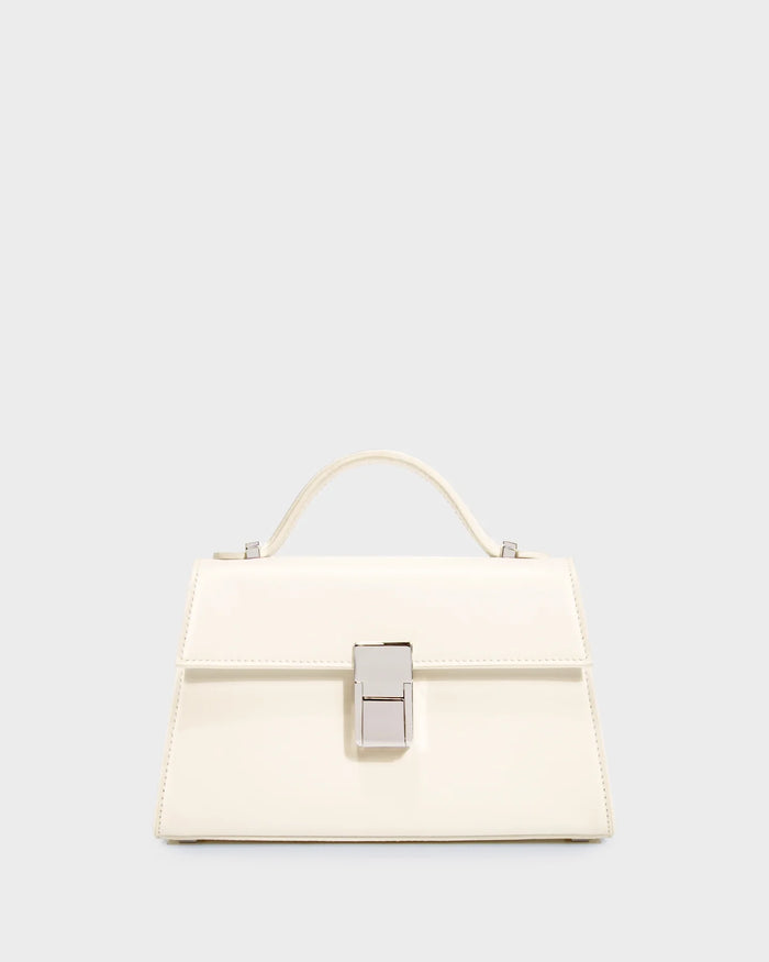 Micro Stella In Cream Leather straight view