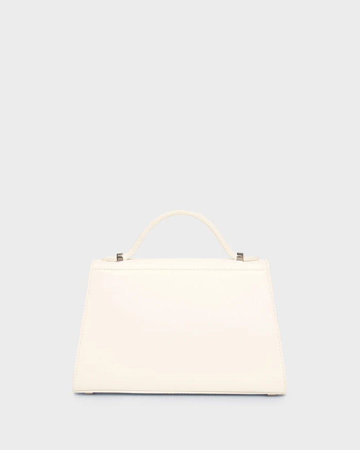 Micro Stella In Cream Leather back view