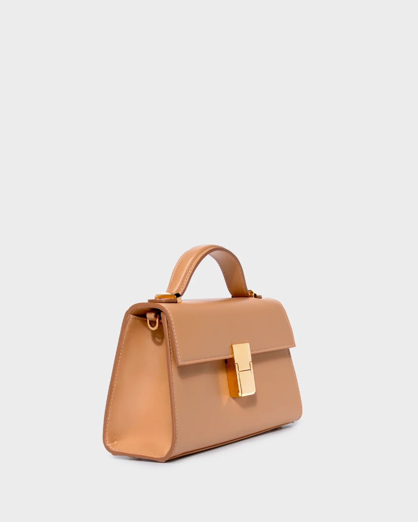 Micro Stella in Sand Leather three quarters view