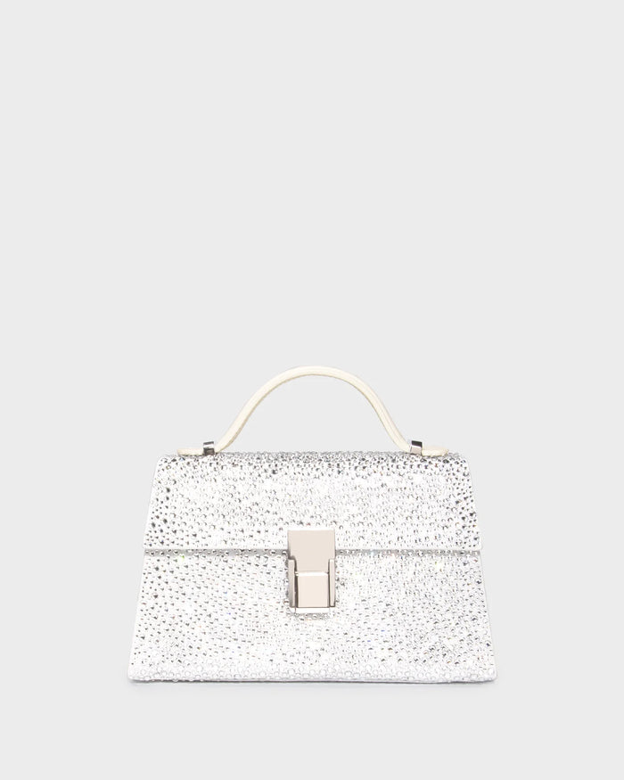 Micro Stella In Silver Crystal straight view