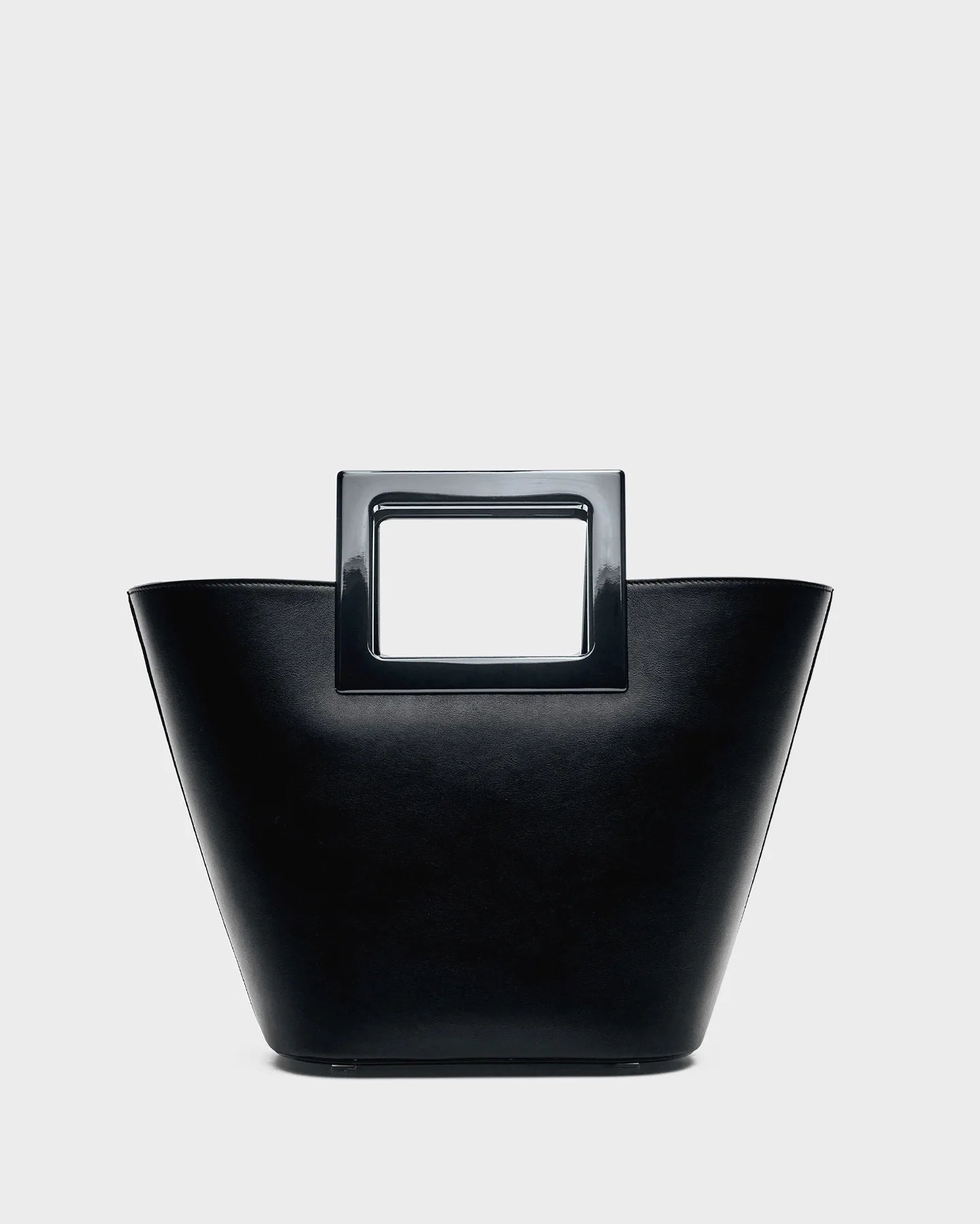 Mini Riviera In Black Leather straight view