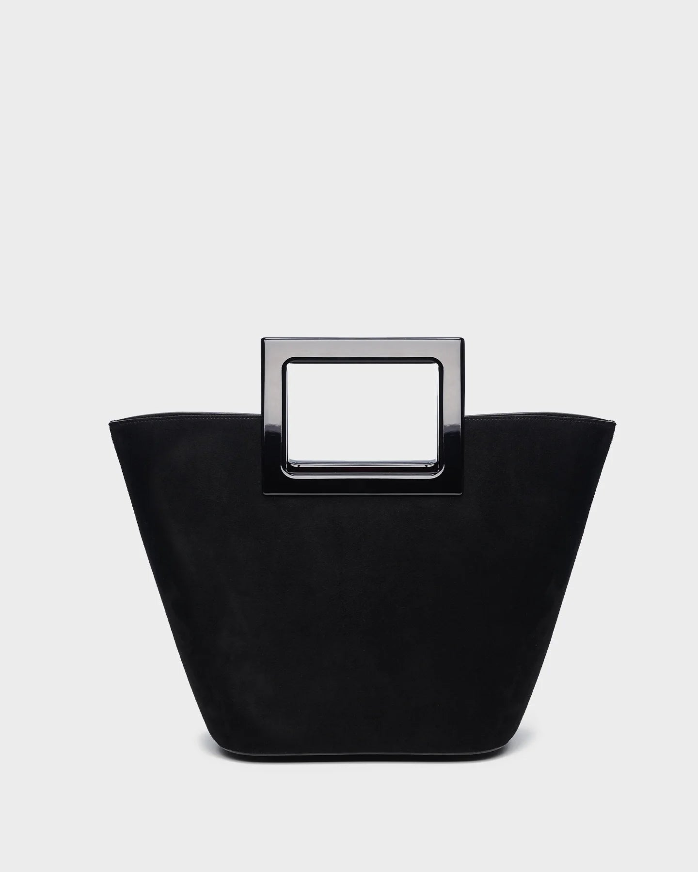 Mini Riviera In Black Suede straight view