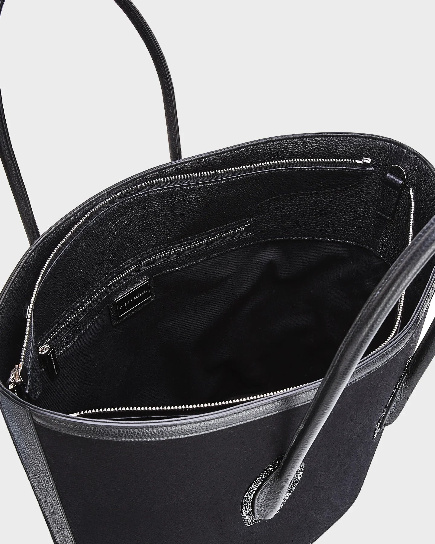 Porter In Black Wool top view