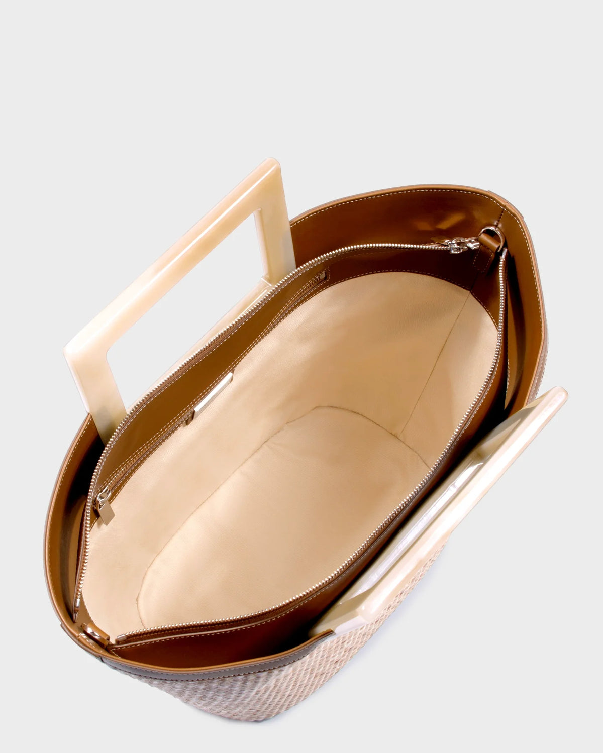 Riviera In Beige Raffia top view