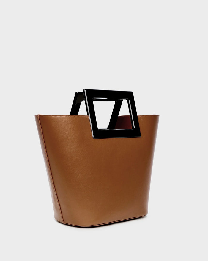 Riviera In Caramel Leather three quarters view
