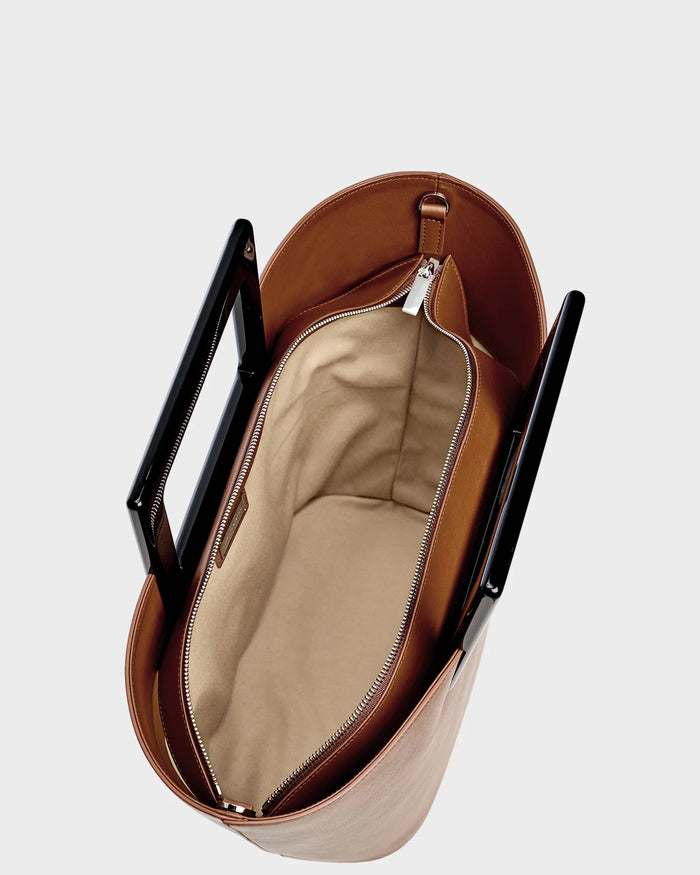 Riviera In Caramel Leather top view