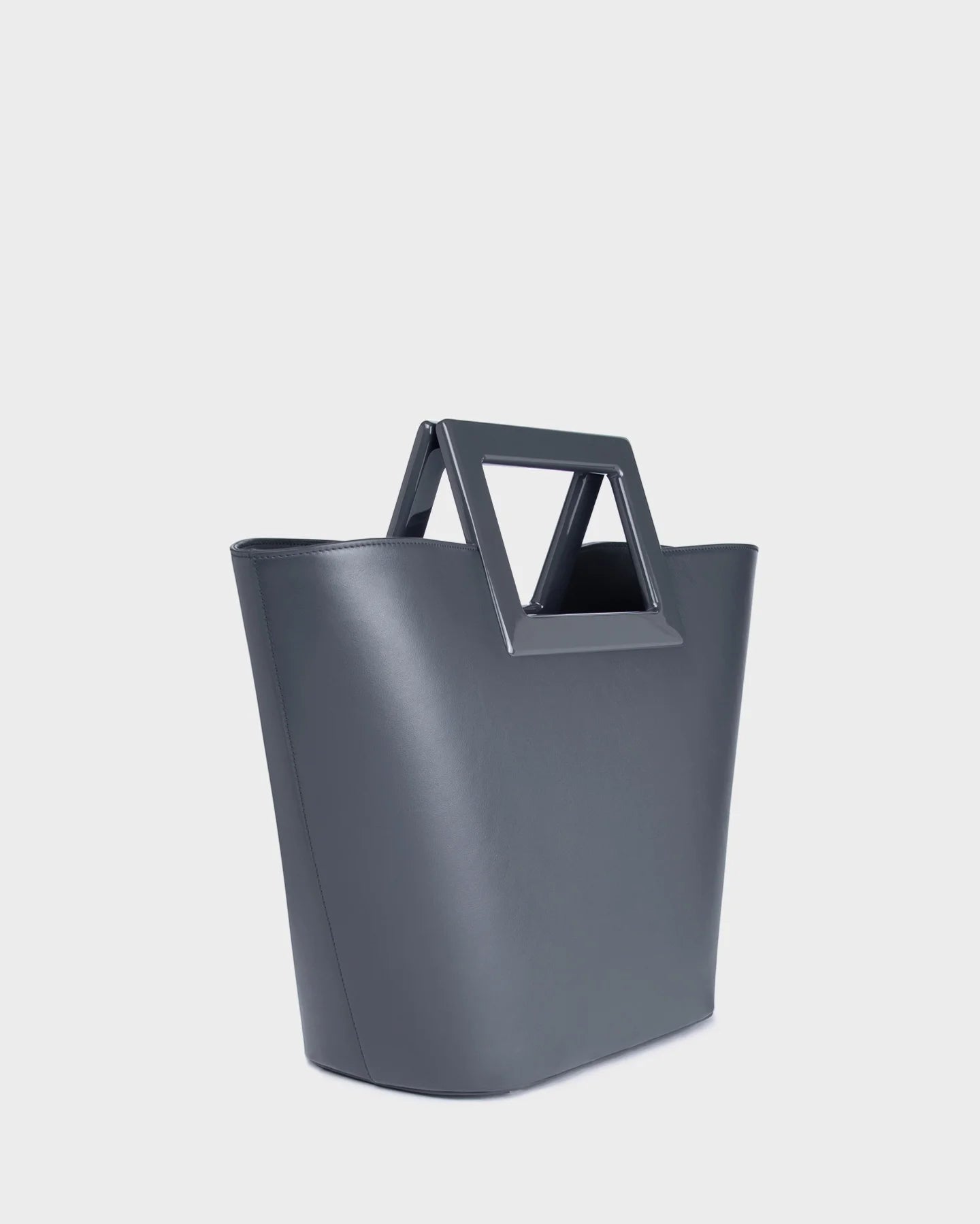 Riviera In Grey Leather three quarters view