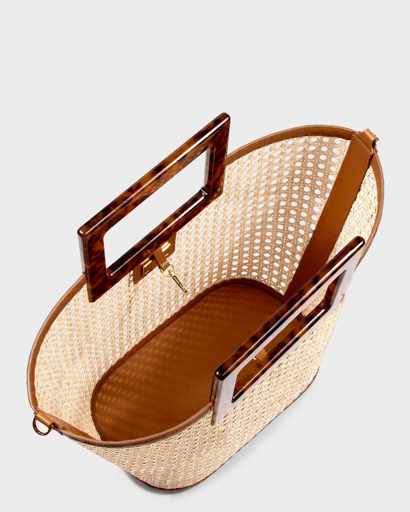 Riviera In Wicker And Tortoiseshell top view
