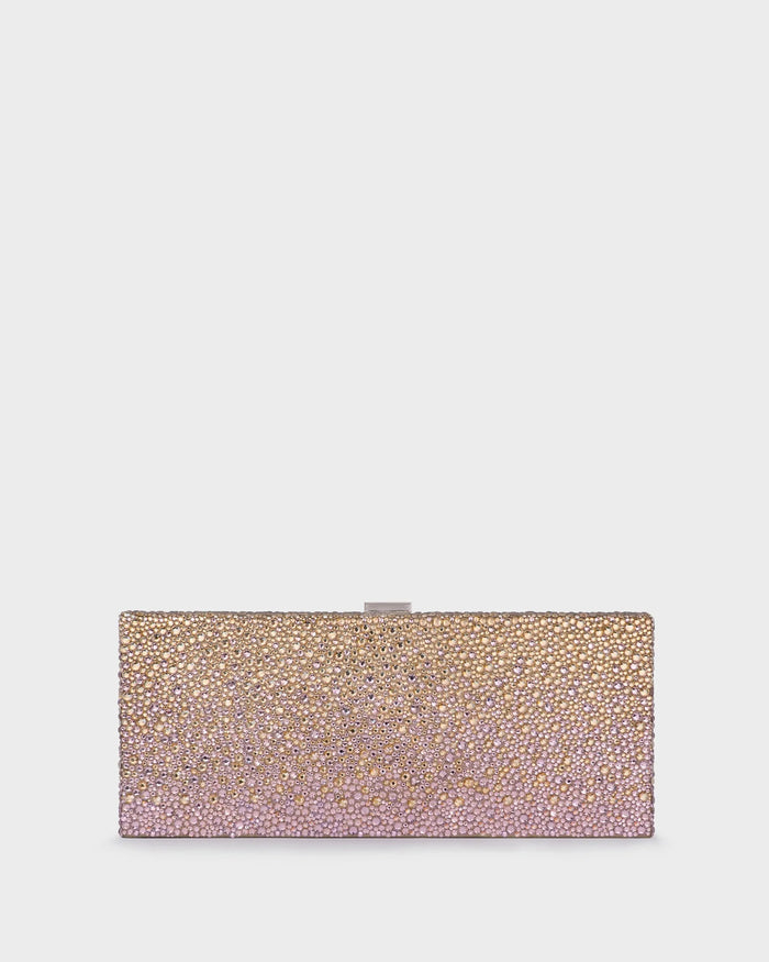 CASSIE IN GOLD ENCRUSTED OMBRE CRYSTAL