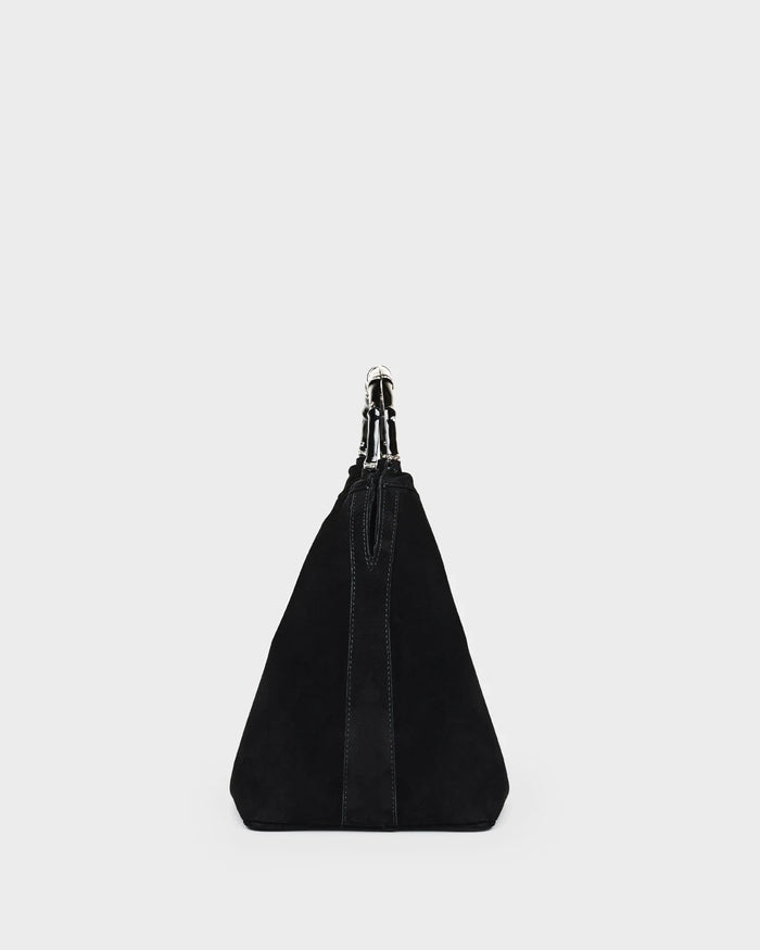 Sienna In Black Suede side view