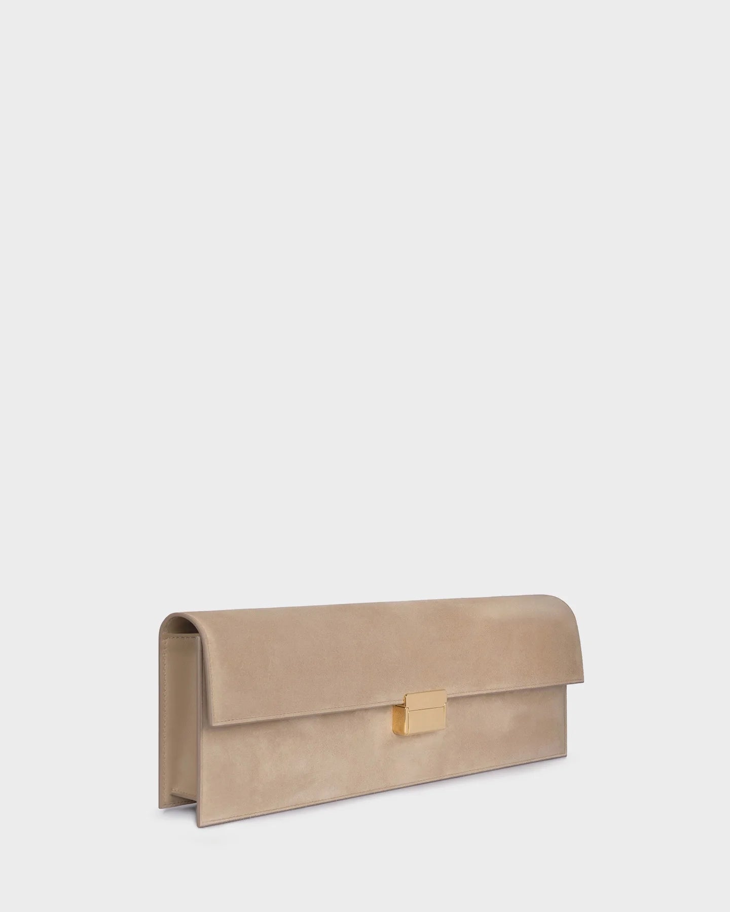 Skyler In Beige Suede three quarters view