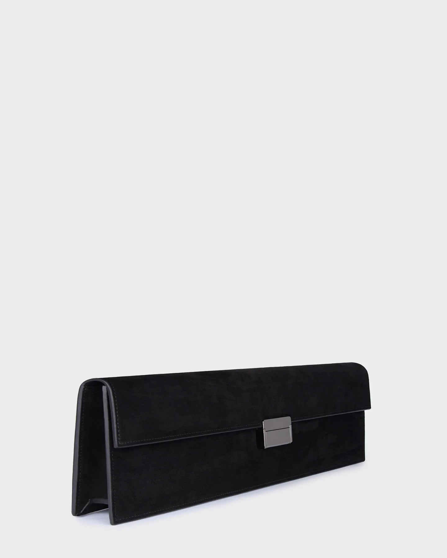 Skyler In Black Suede three quarters view