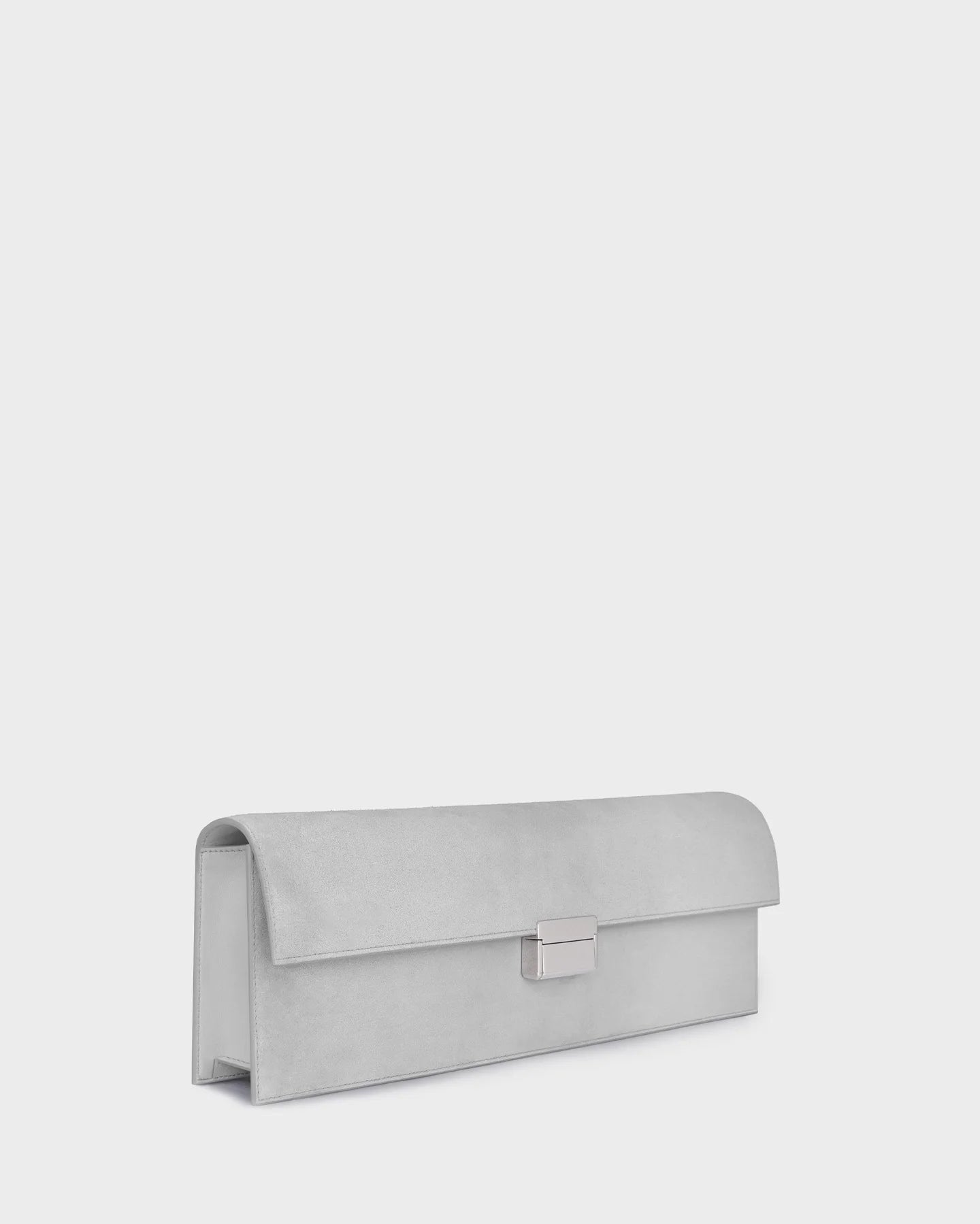 Skyler In Grey Suede three quarter view