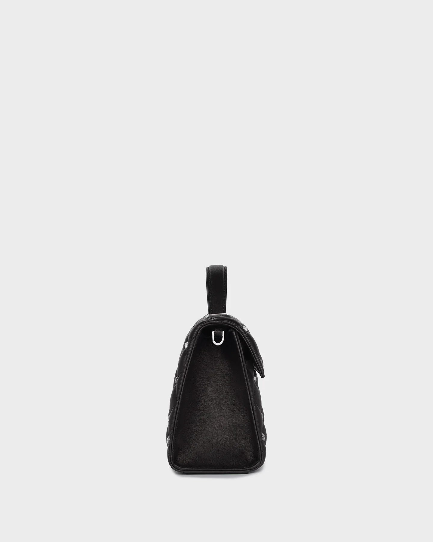 Stella In Black Quilted Leather And Crystal side view